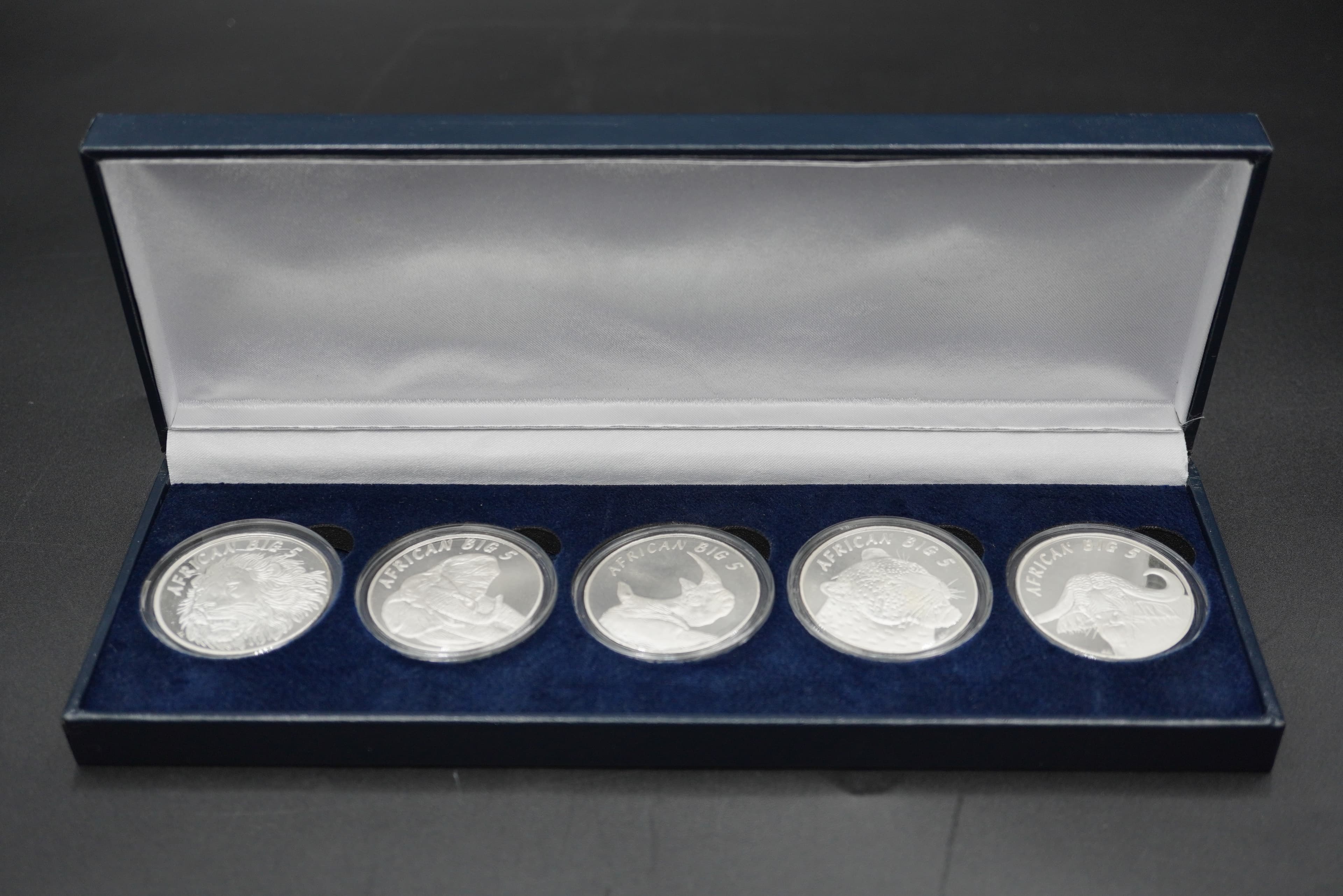 GRC African Big Five Silver proof set