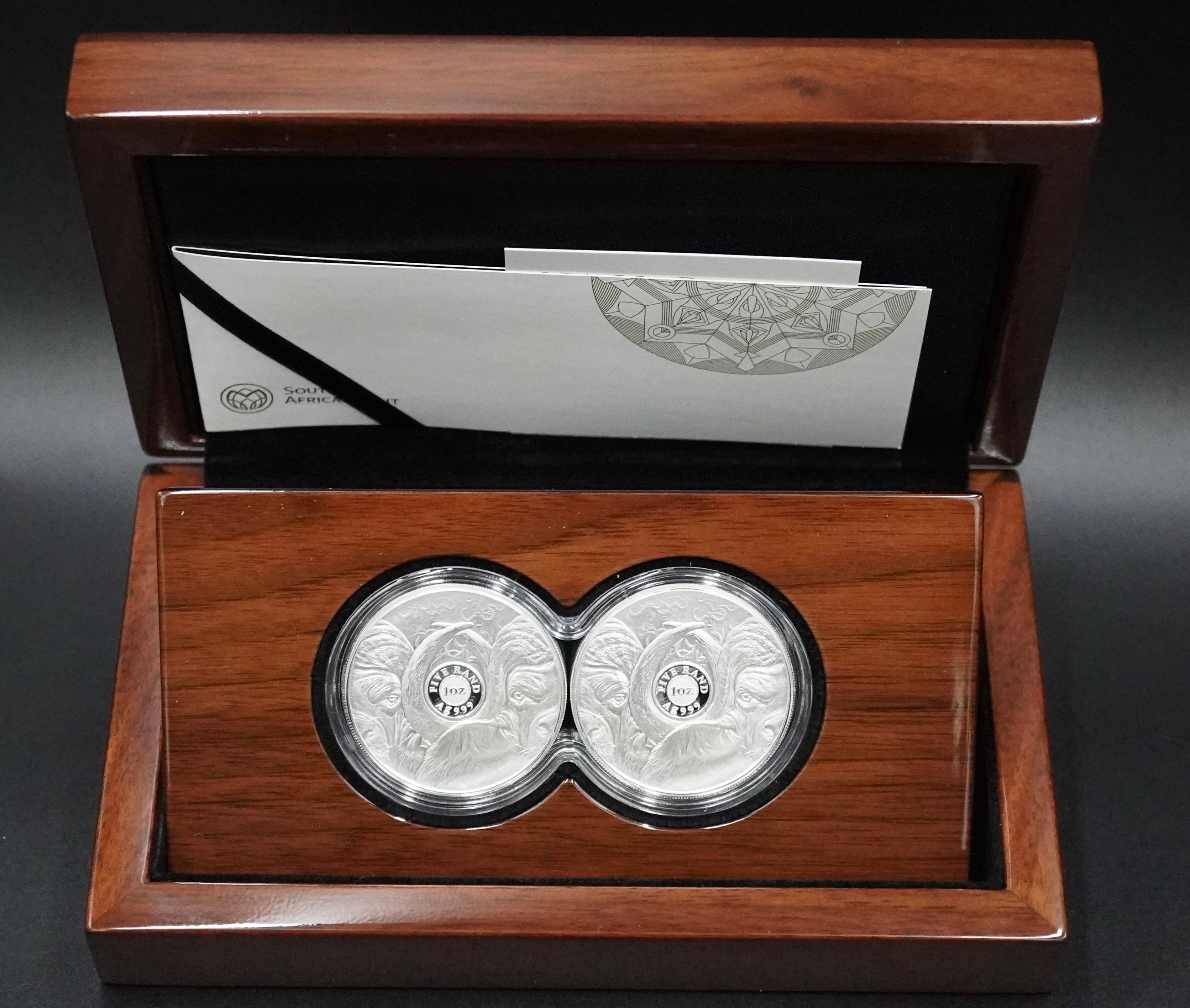 2023 S.Africa Big Five Double Proof Buffalo Silver Set Coin Series II