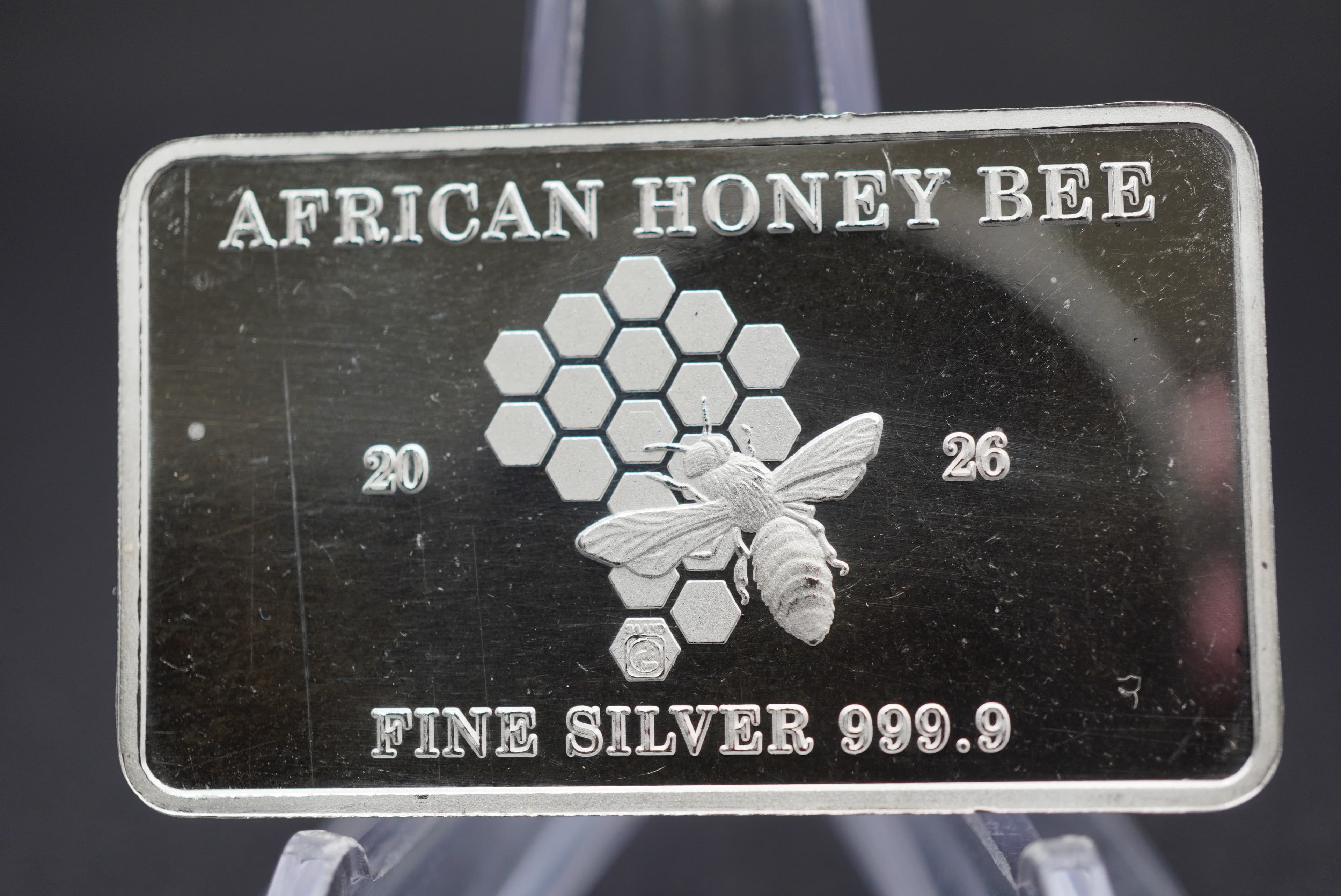2026 SAAND African Honeybee Silver 100g Bar