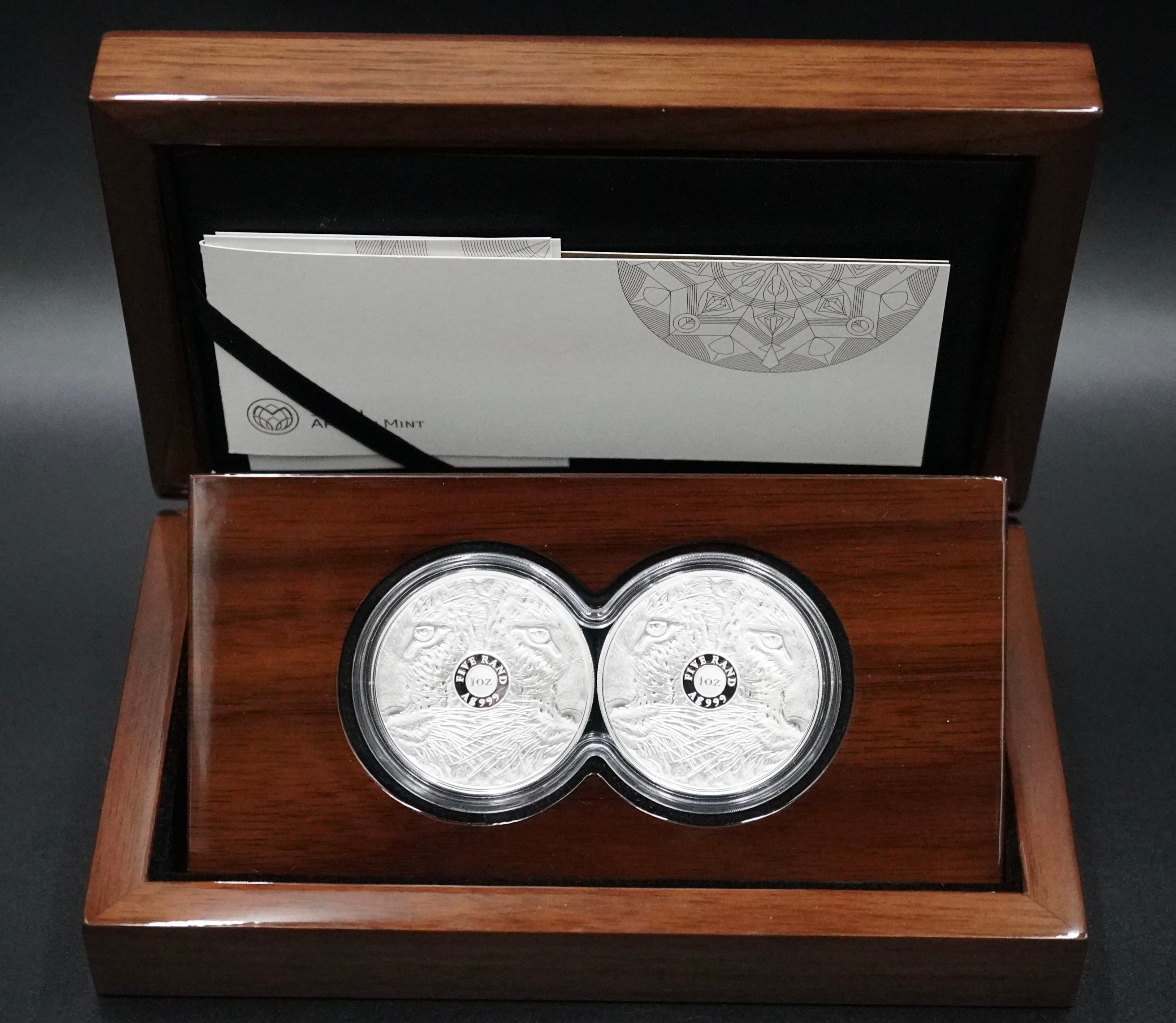 2023 S.Africa Big Five Double Proof Leopard Silver Set Coin Series II