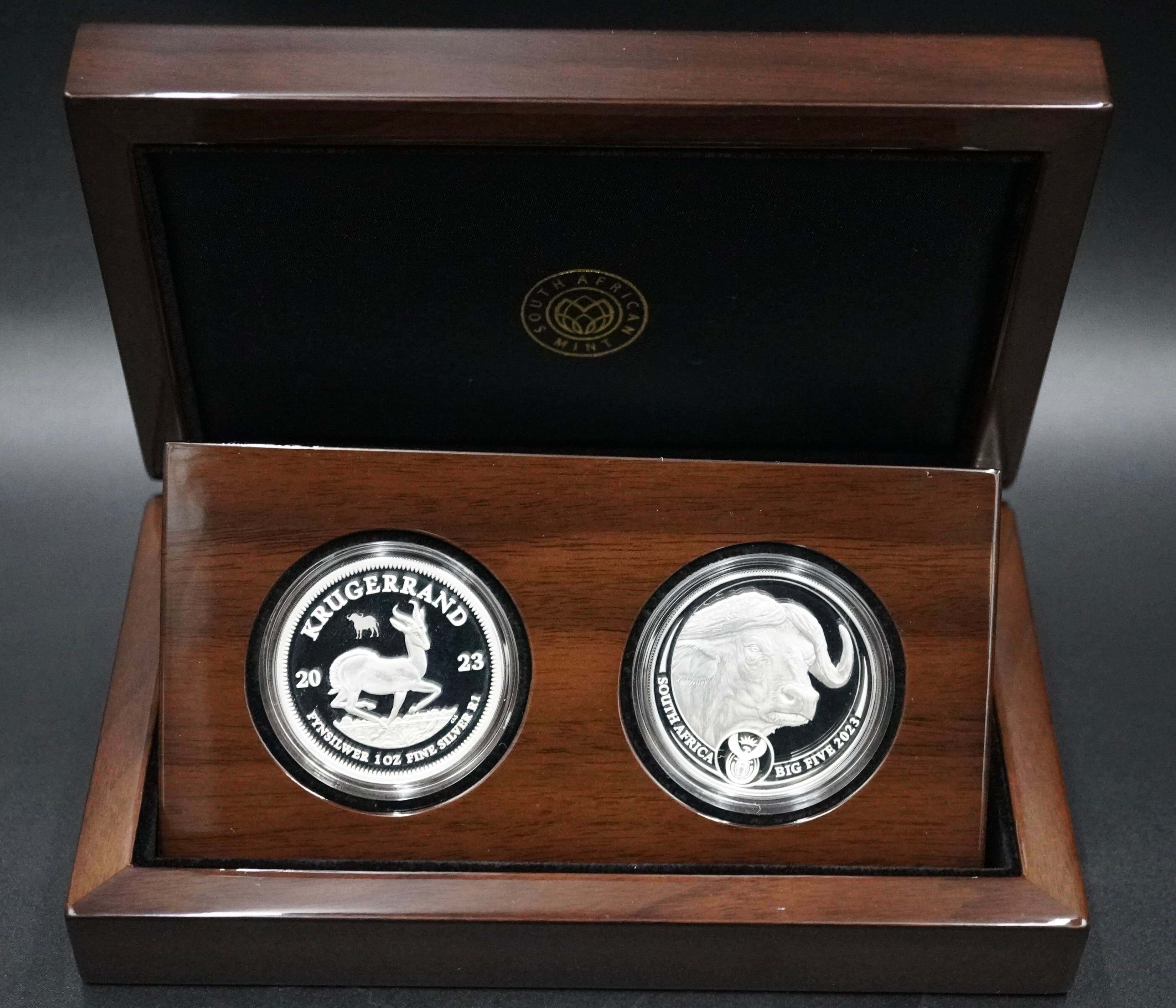2023 S.Africa Big Five Double Proof Buffalo Silver Set Coin Series II