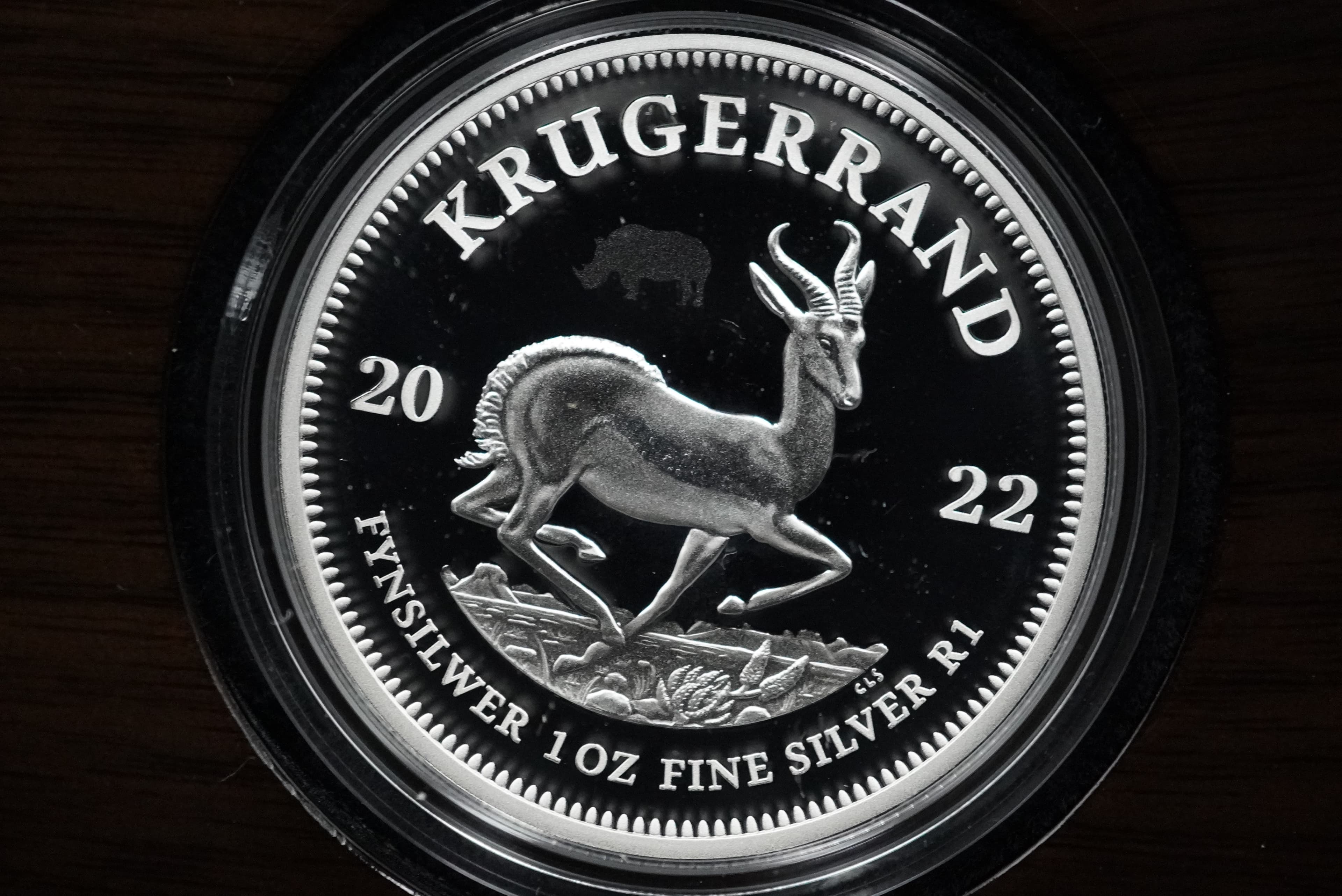 2022 Fine-Silver Combination Set The Krugerrand and the African Big Five - Rhino Series II Proof