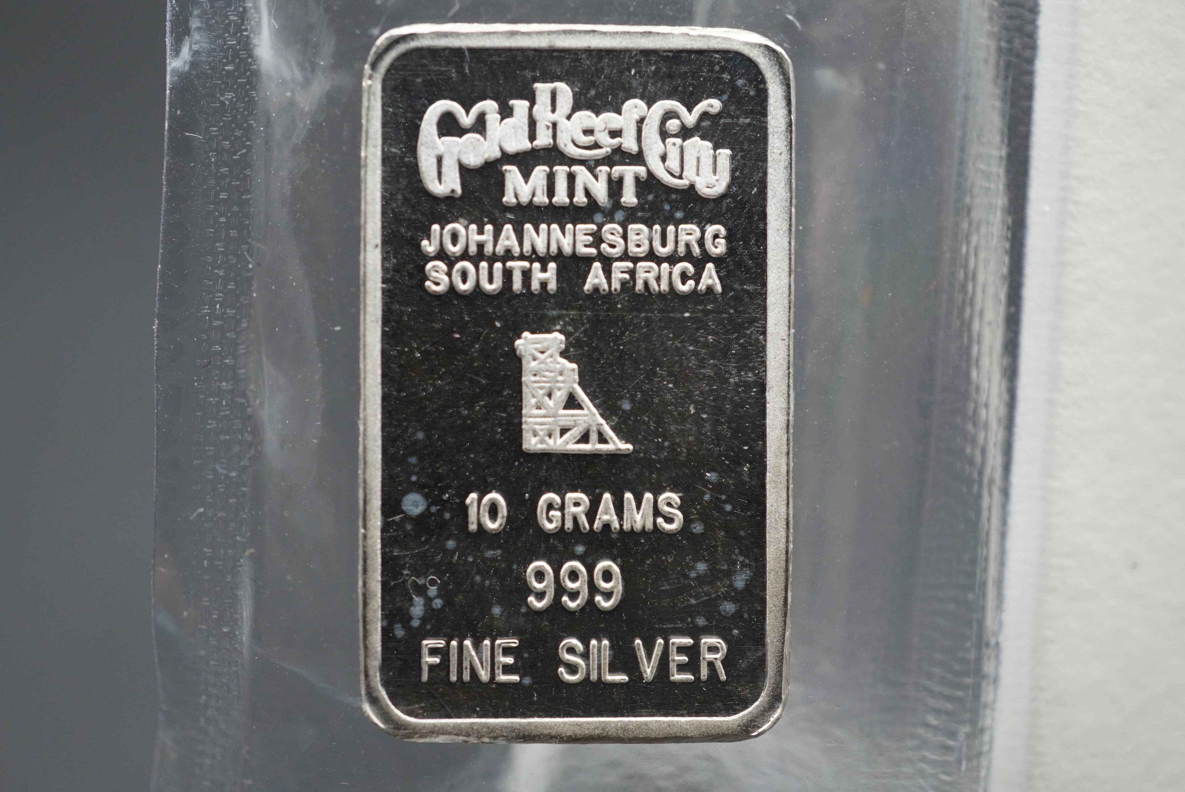 GRC buffalo minted bar 10g silver