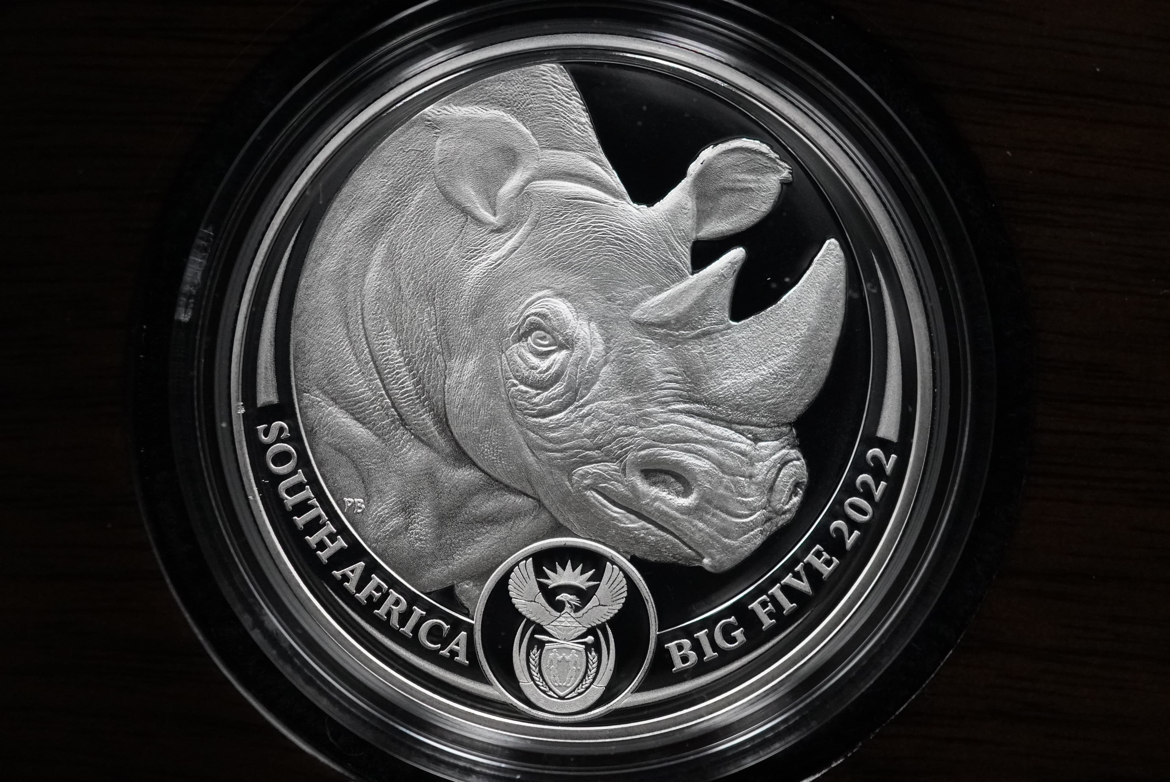 2022 Fine-Silver Combination Set The Krugerrand and the African Big Five - Rhino Series II Proof