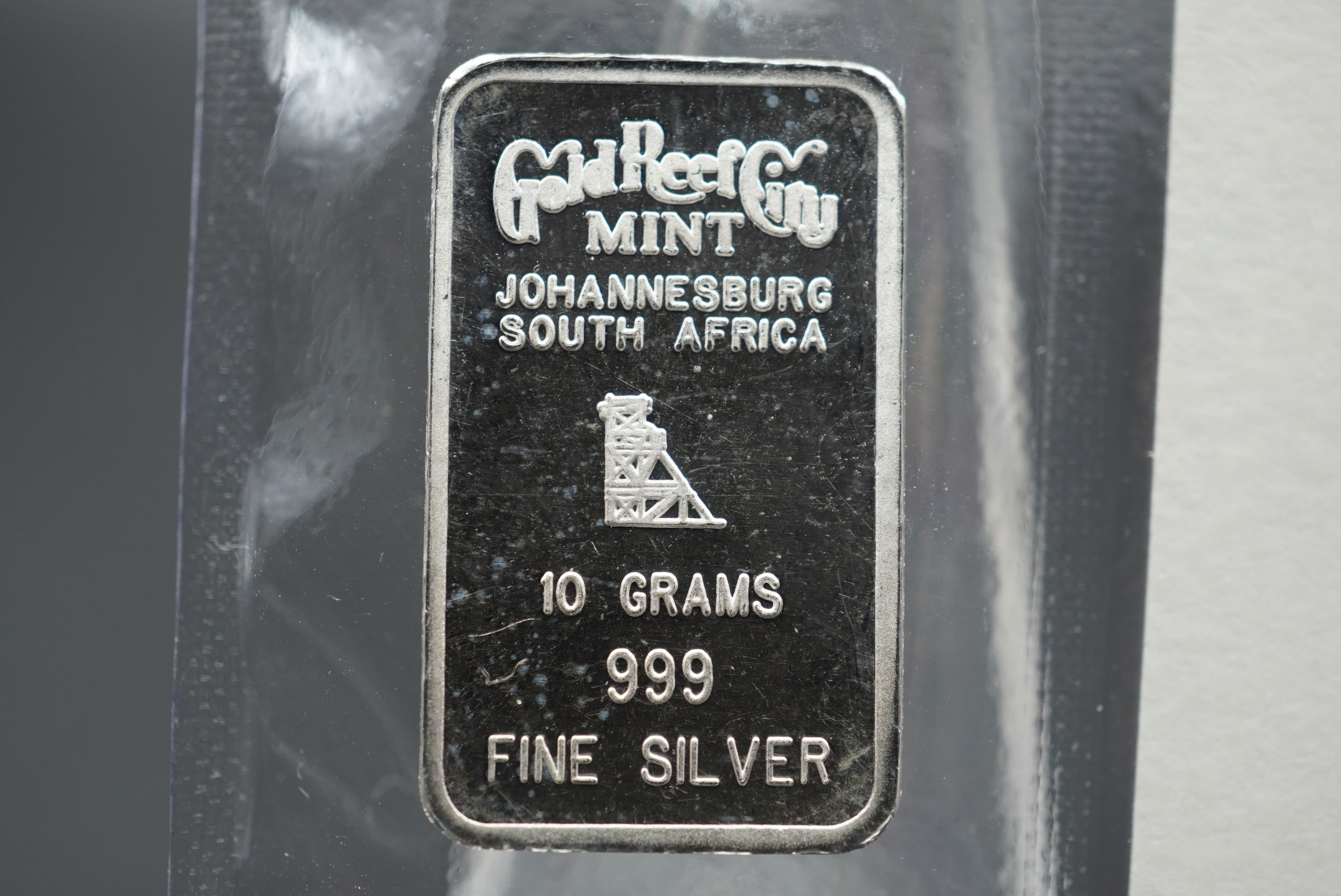 GRC leopard minted bar 10g silver