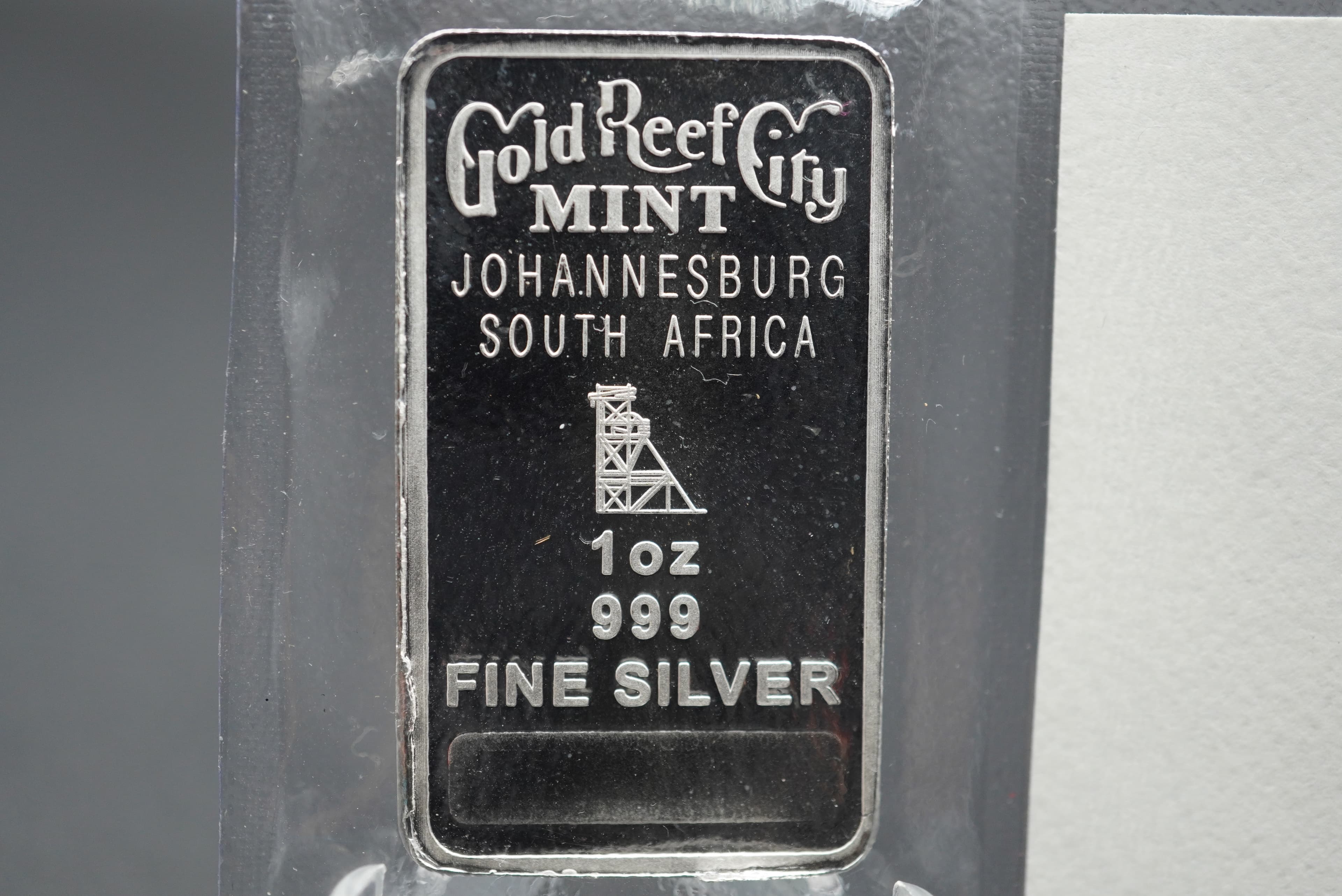 GRC Big Five Minted Bar Buffalo 1oz silver