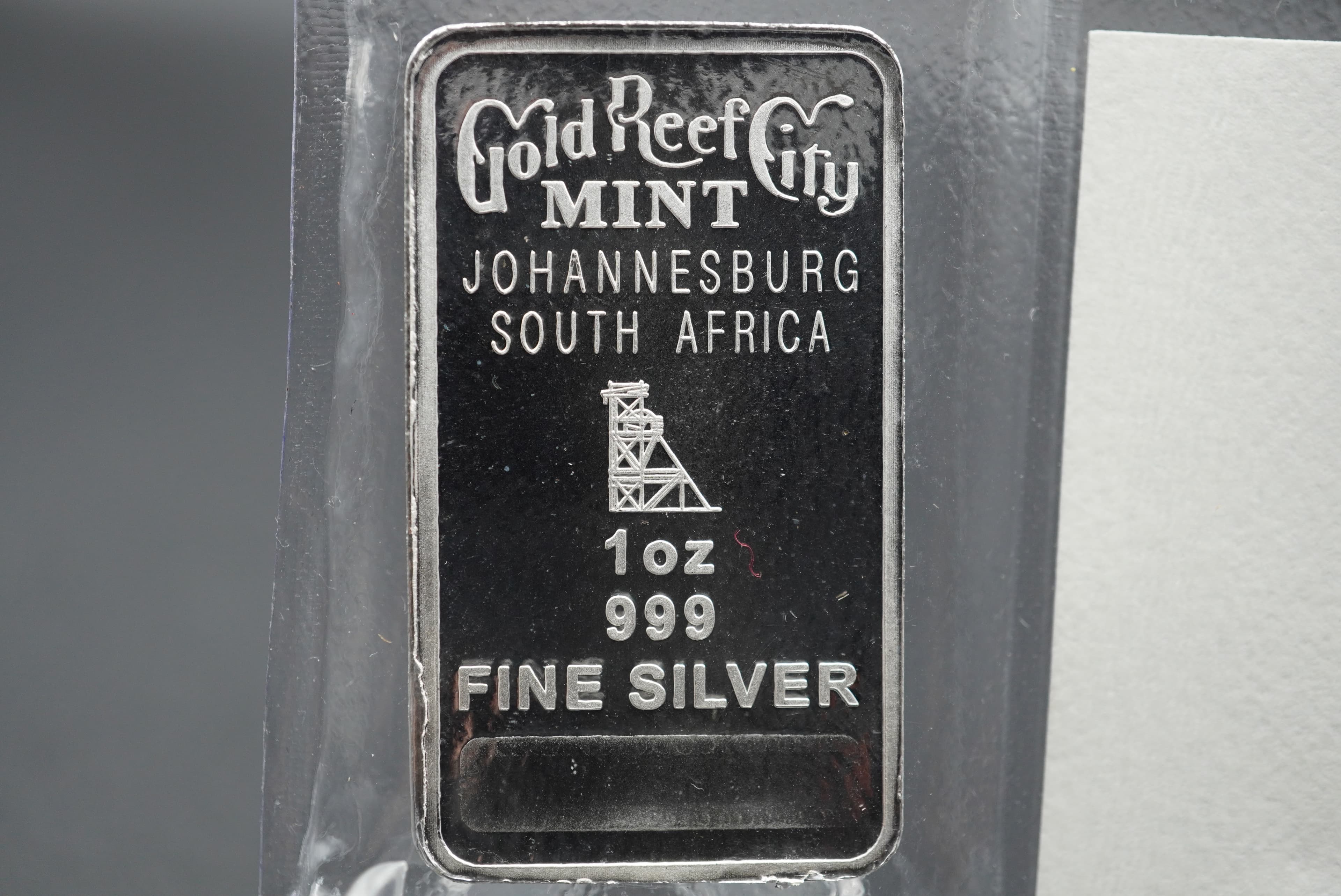 GRC Big Five Minted Bar lion 1oz silver