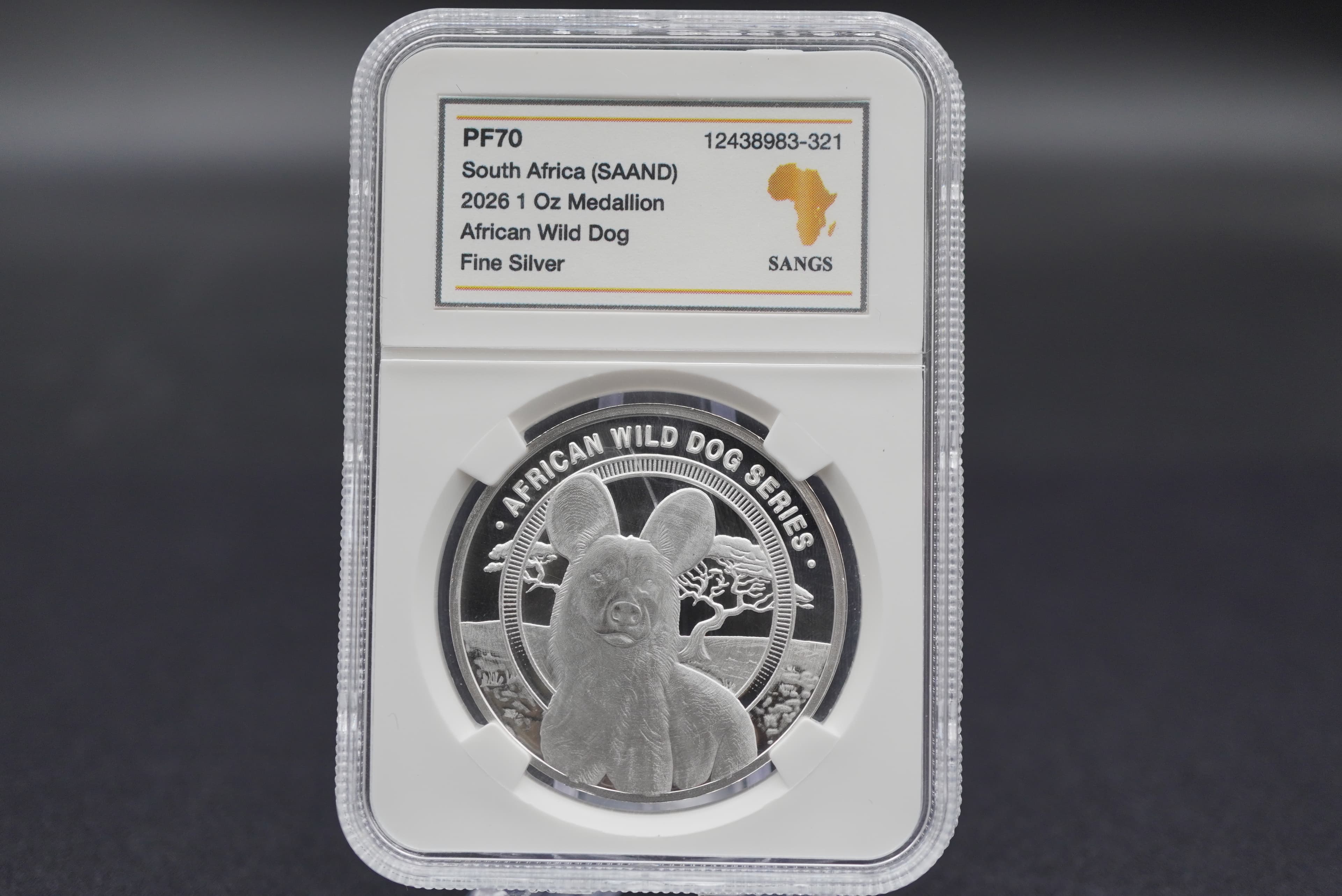 2026 SAAND Endangered  Animals  5 Medallion  Silver  Set