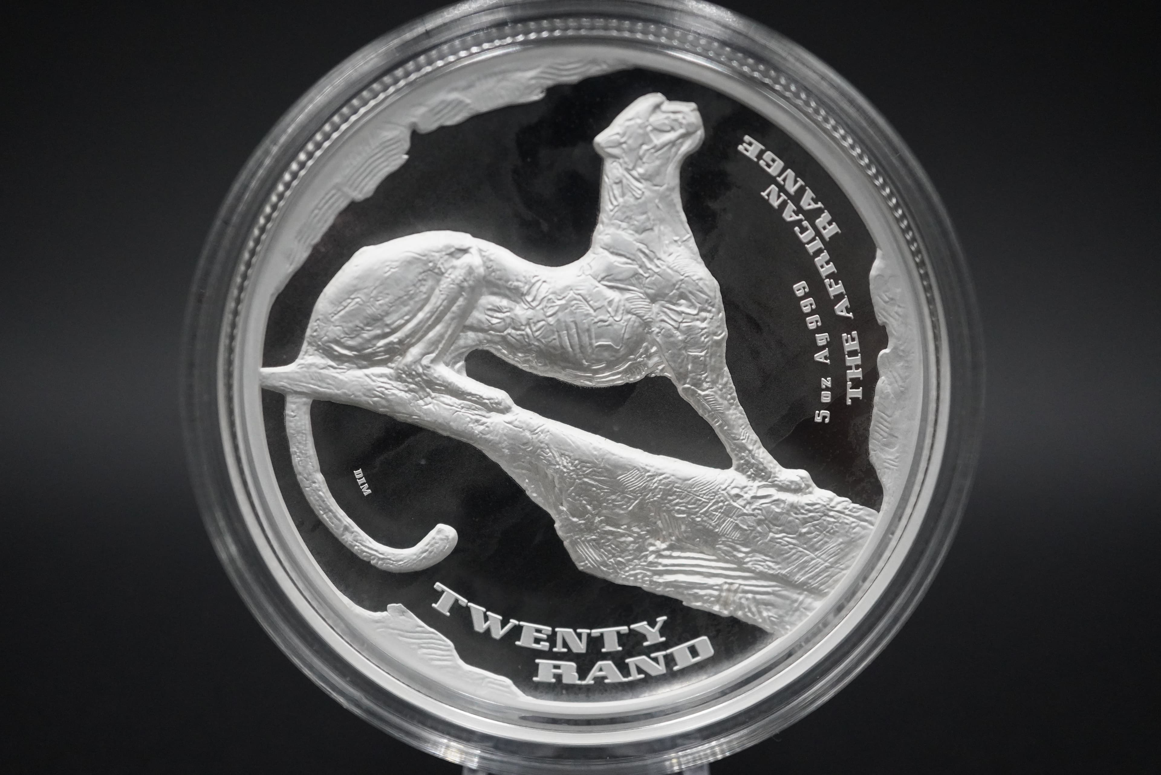 2026 S.Africa R20 5oz-Fine Silver Coin High Relief, Proof