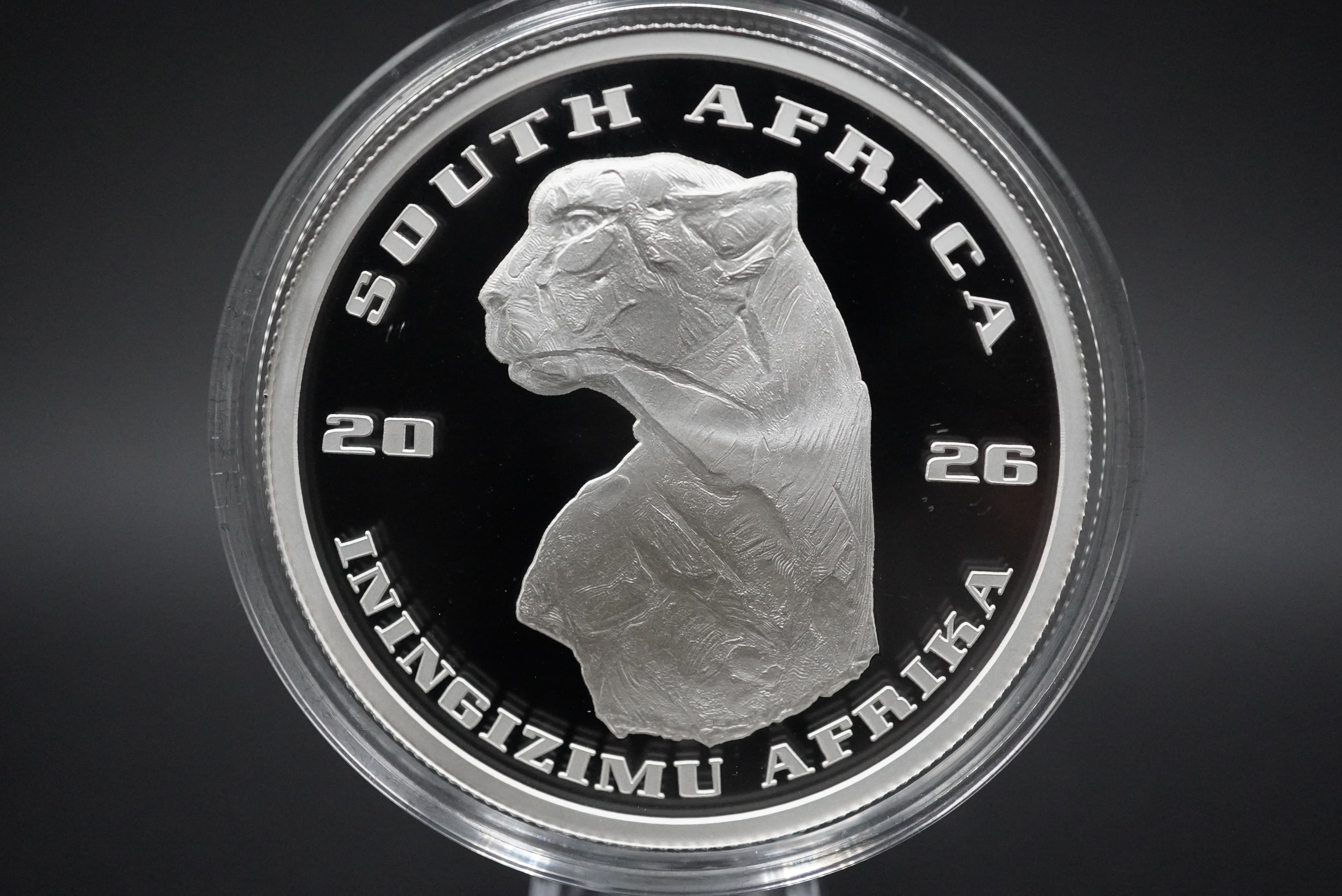2026 S.Africa R20 5oz-Fine Silver Coin High Relief, Proof