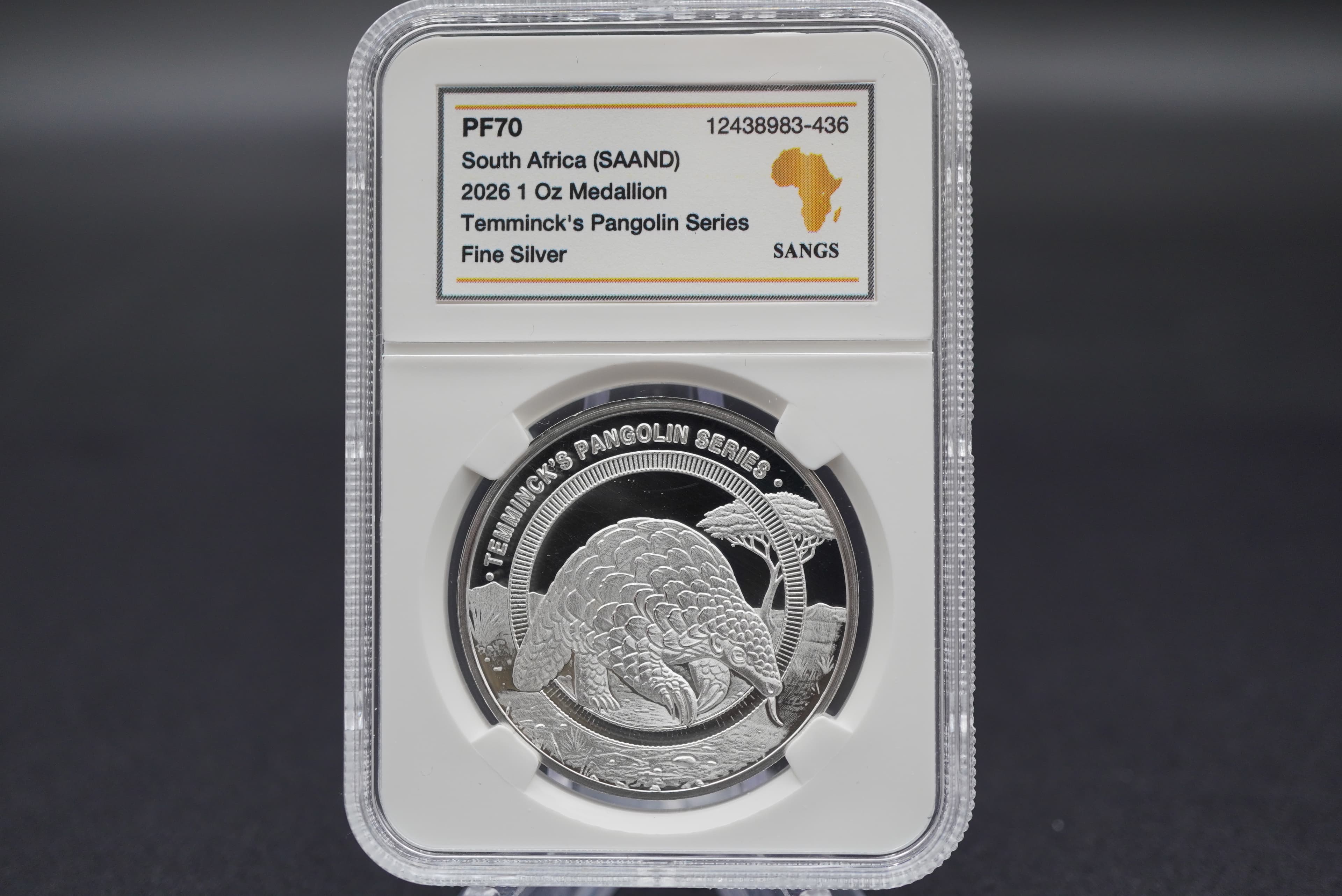 2026 SAAND Endangered  Animals  5 Medallion  Silver  Set
