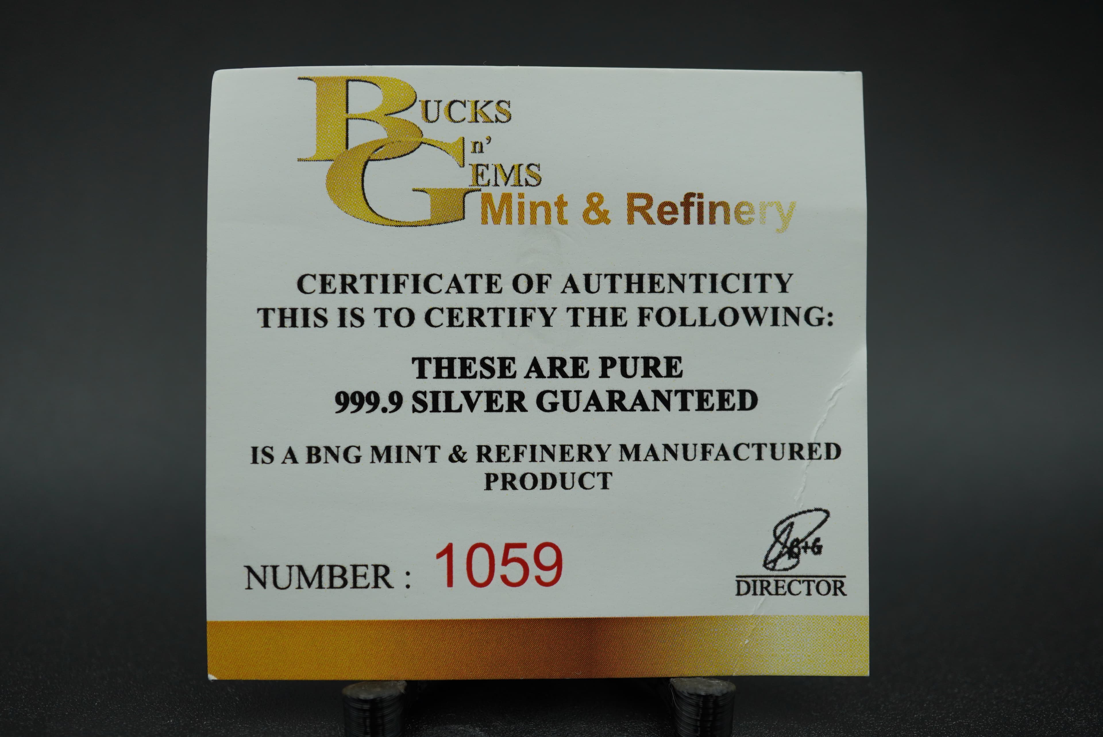 BNG 1oz Silver Bar