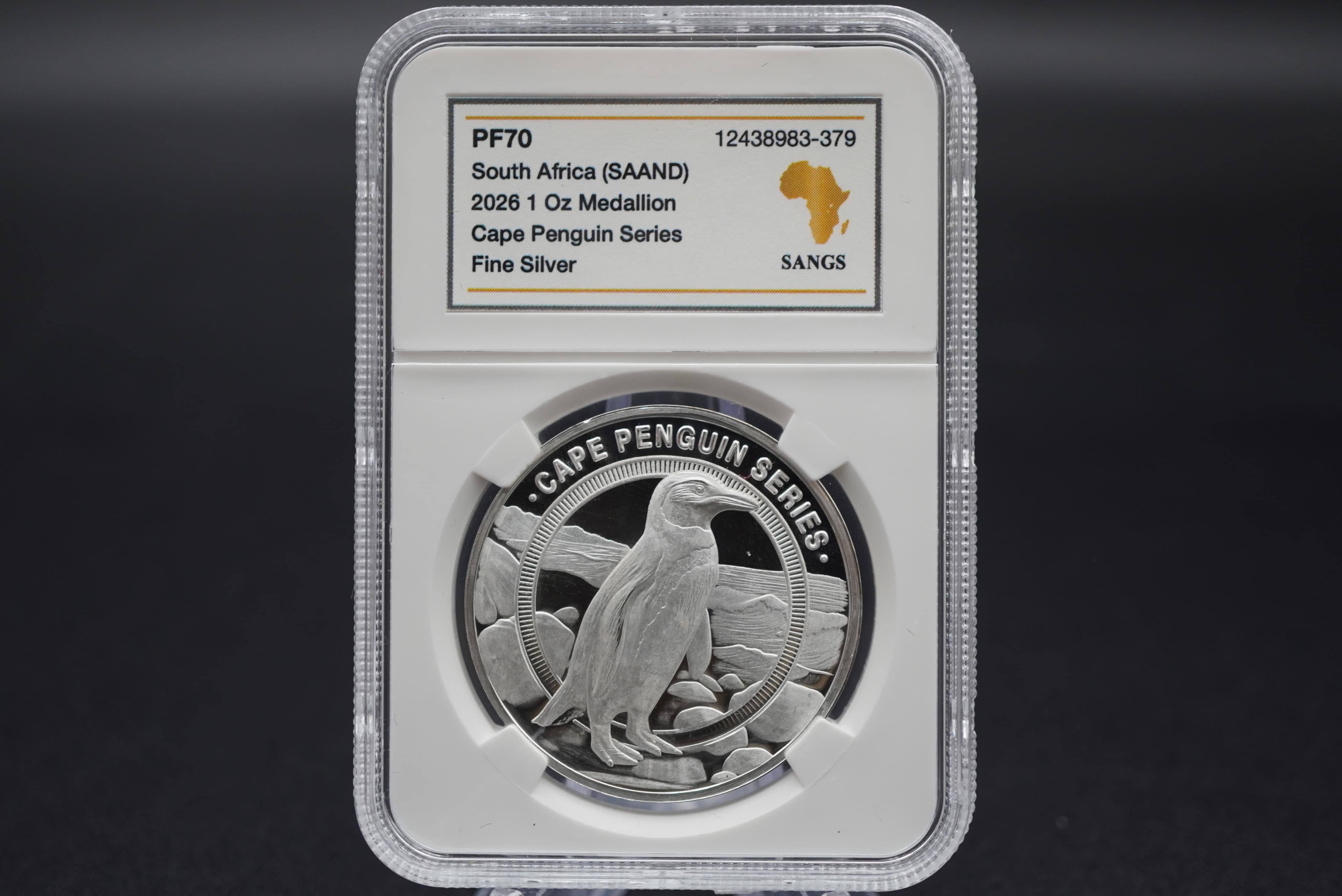 2026 SAAND Endangered  Animals  5 Medallion  Silver  Set