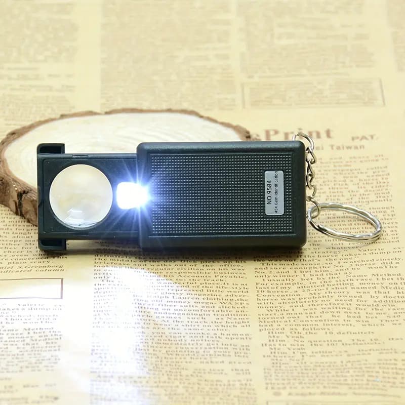 45X LED Handheld Magnifying Glass