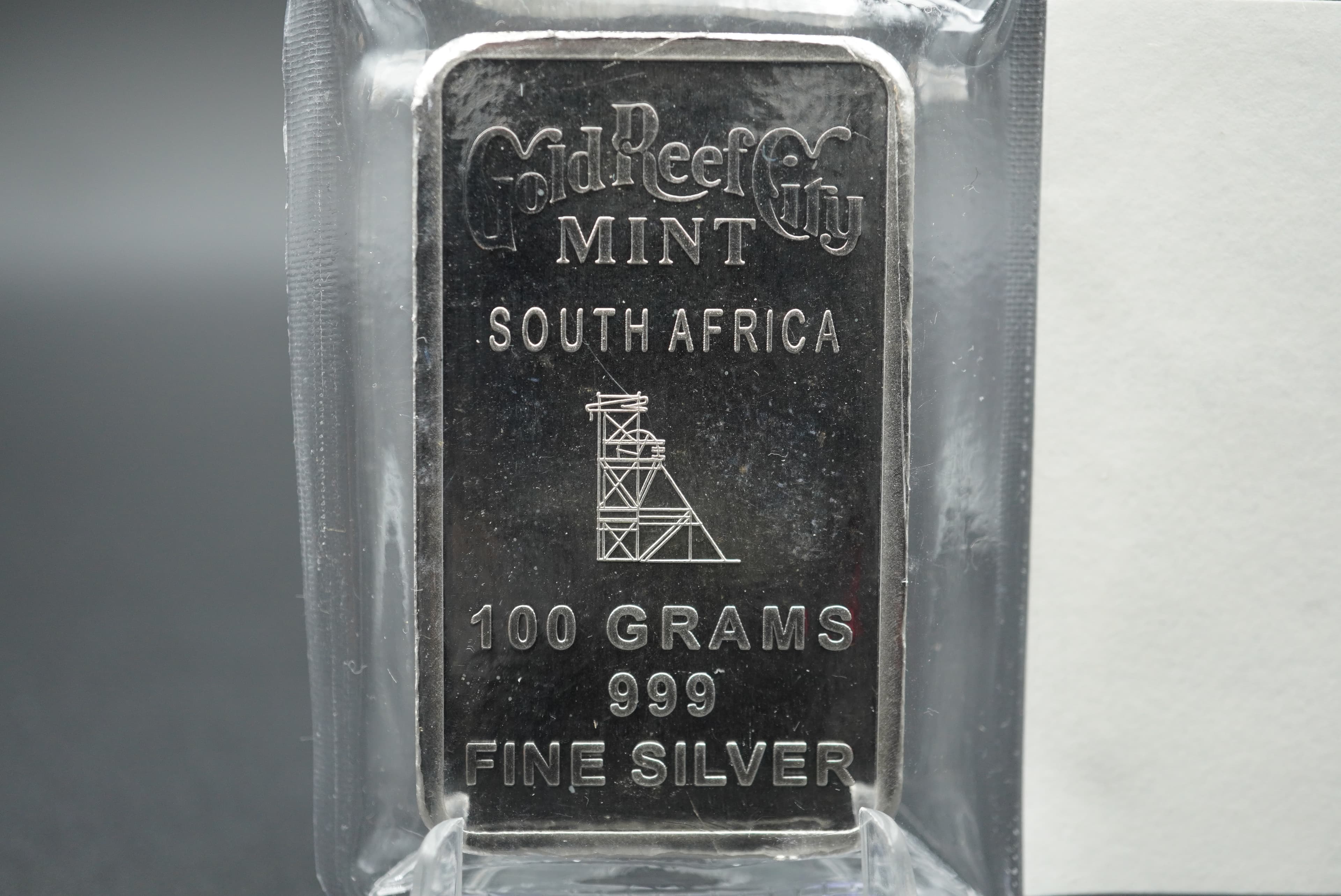 GRC Big Five 100g Fine Silver Bar Elephant