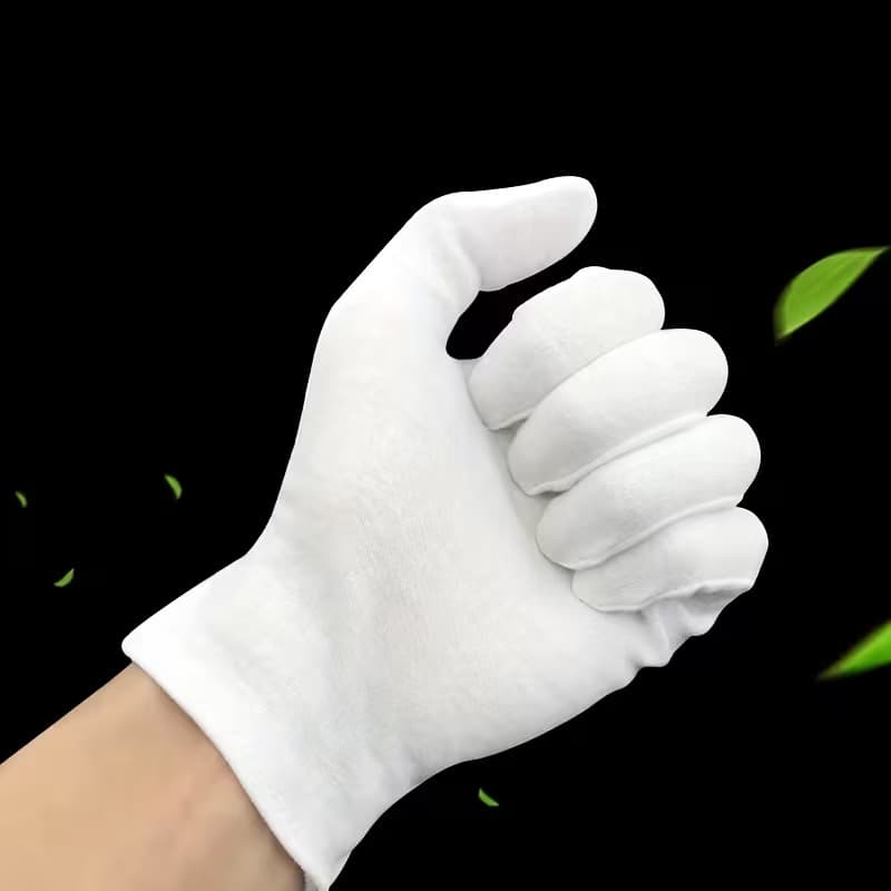 Pair of White Inspection Gloves