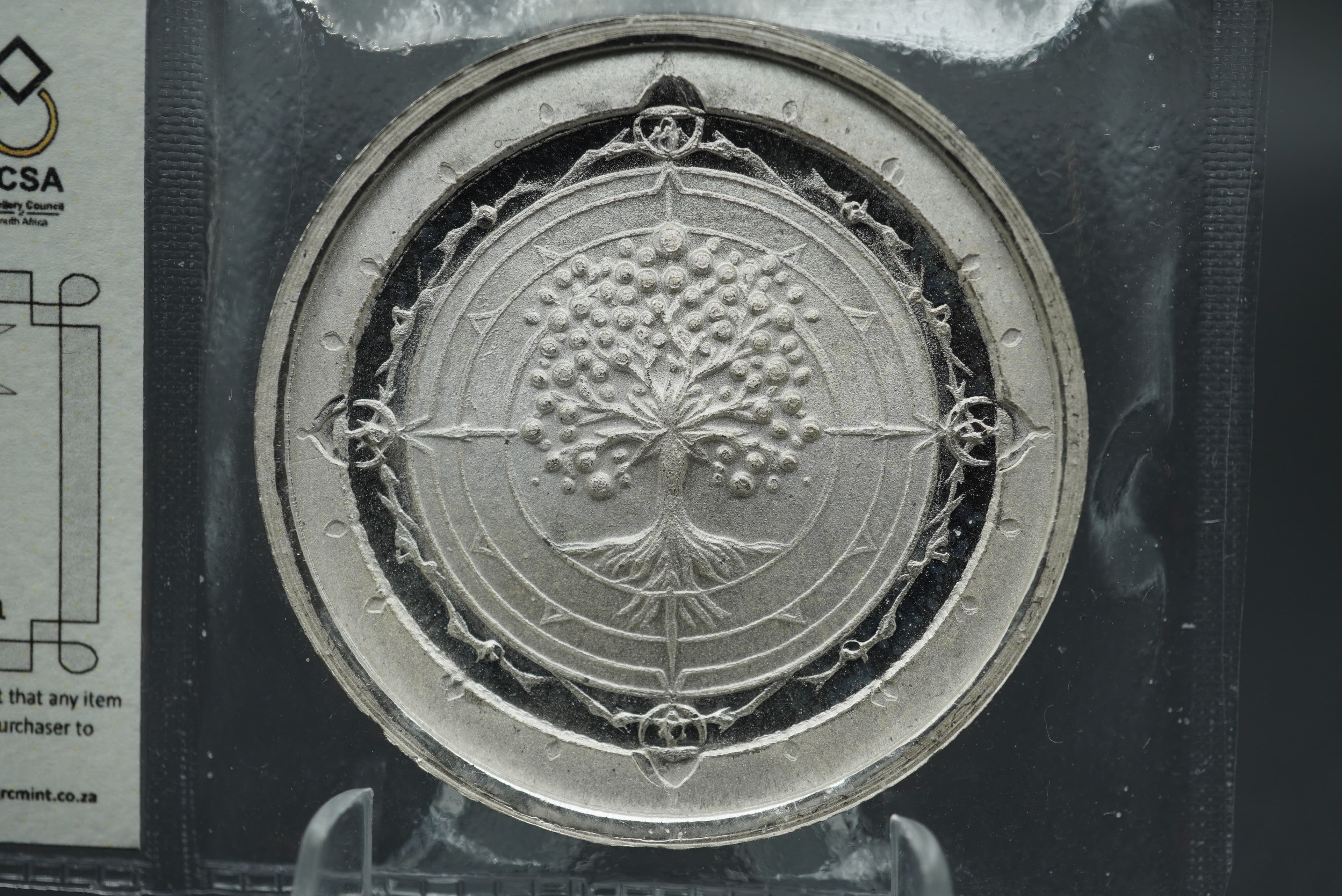 GRC Mandala tree of prosperity and wealth fine silver 1oz coin