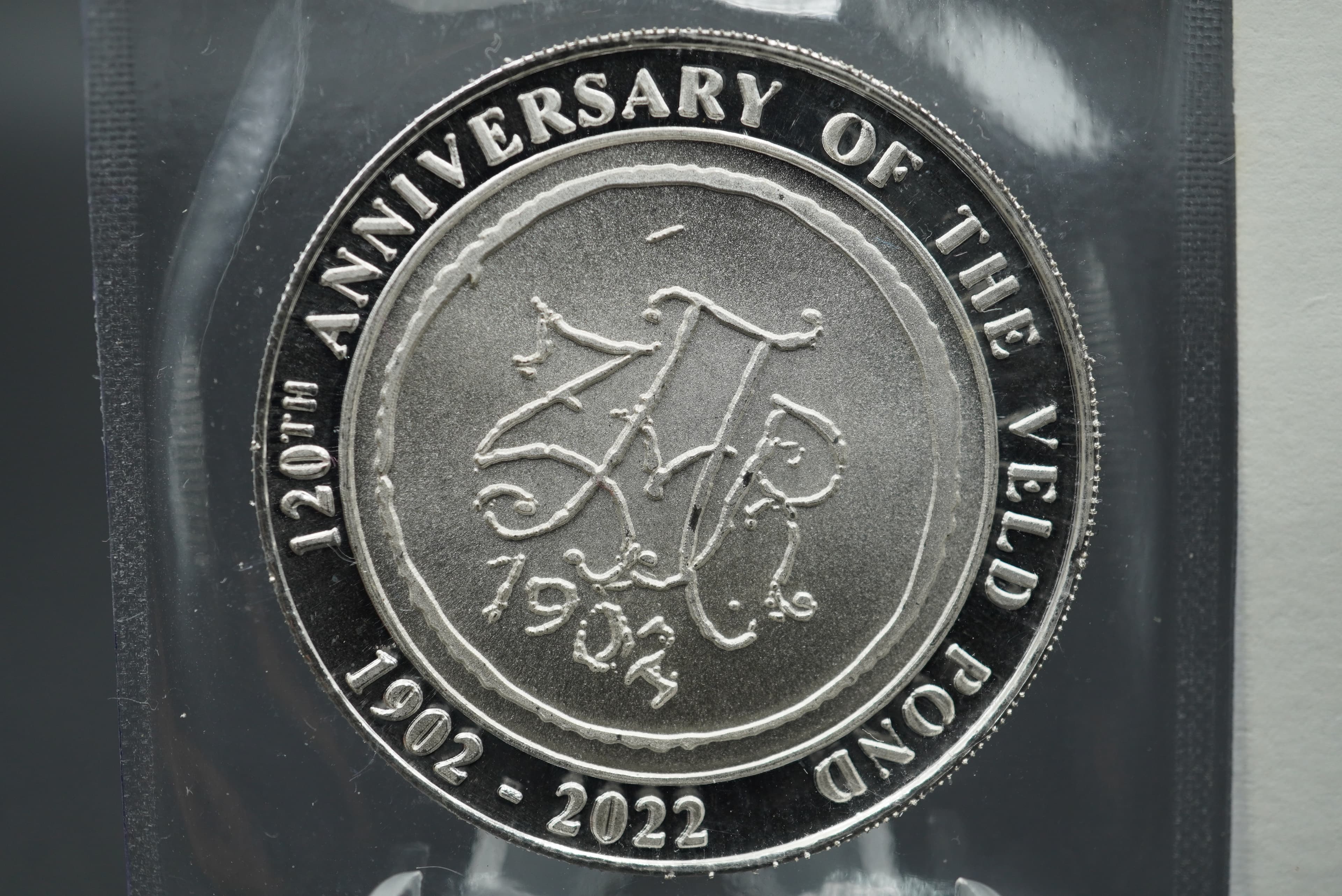 GRC 120th anniversary of the veld pond fine silver 1oz coin