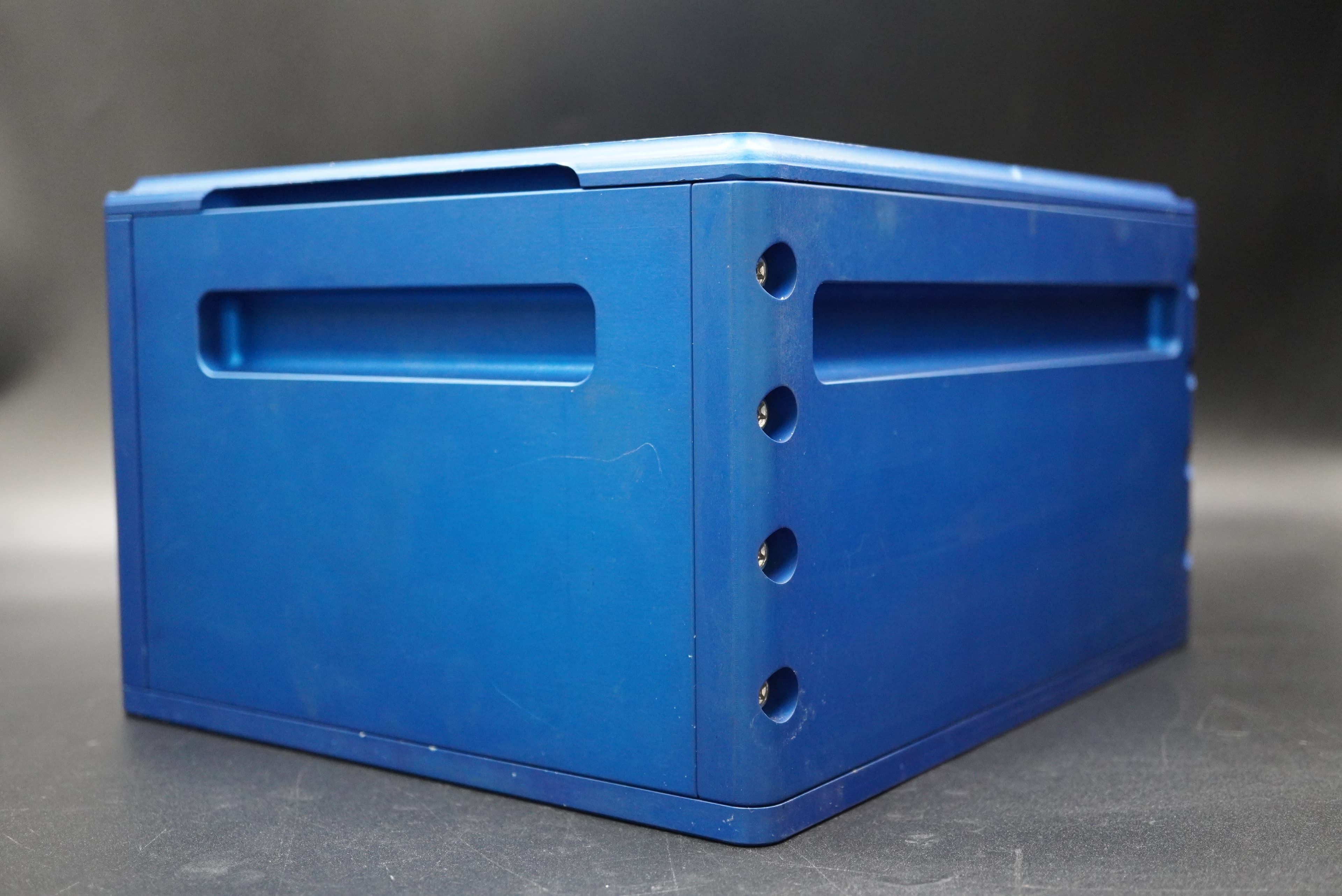 Fully Custom 1 of 2 Aluminium Silver Coin Monster Box (Blue)