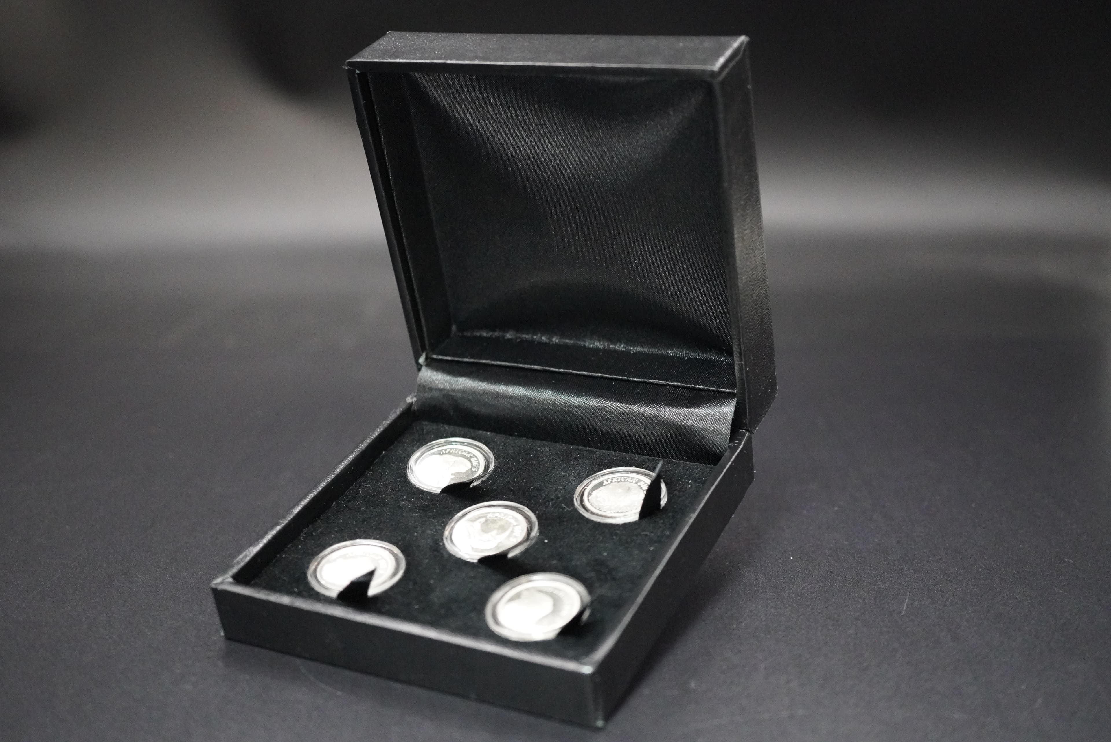 GRC Big Five x5 1/10oz Fine Silver Meddalion Set