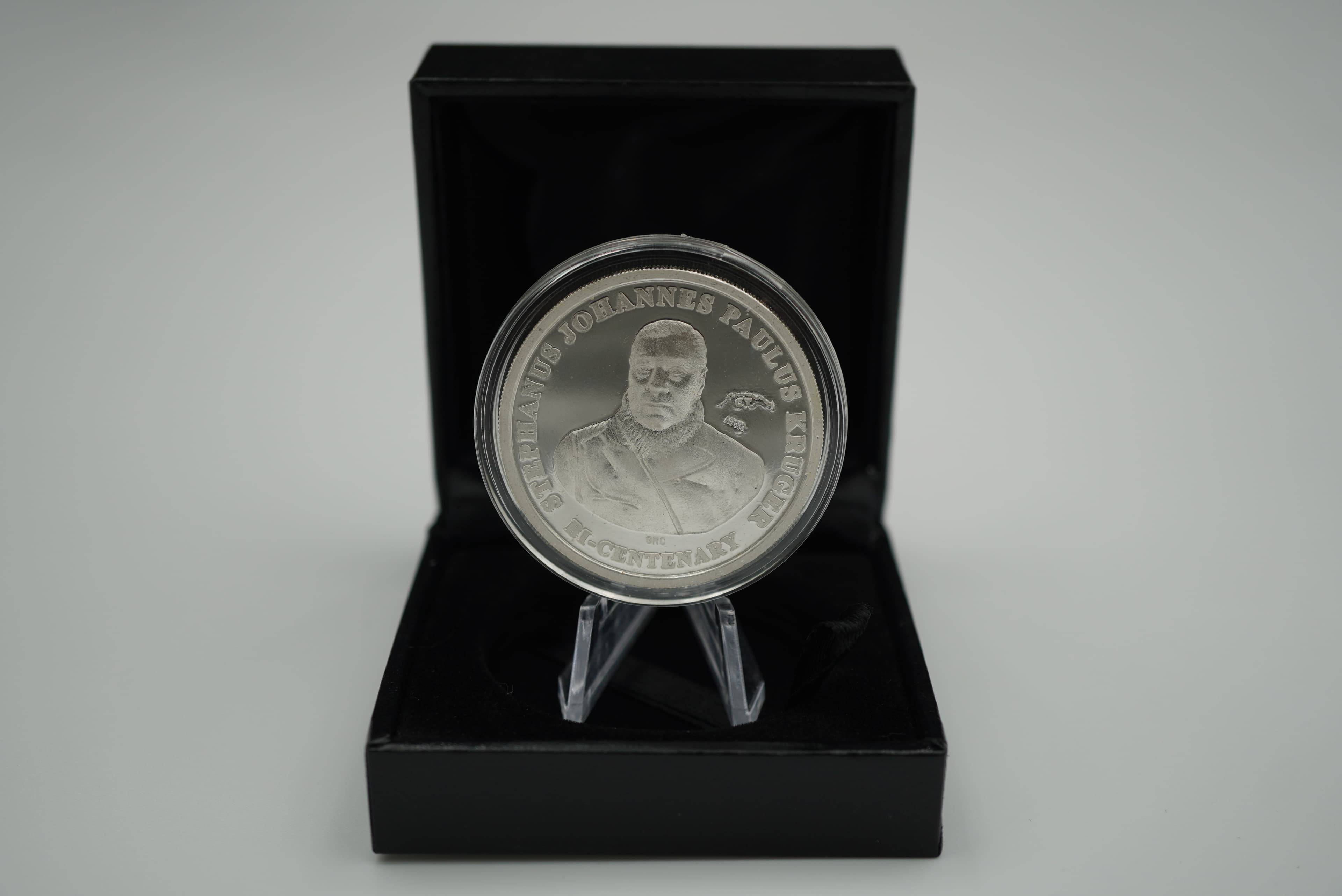 GRC Paul Kruger Bi-Centenary CT Privy Fine silver 1oz Medallion