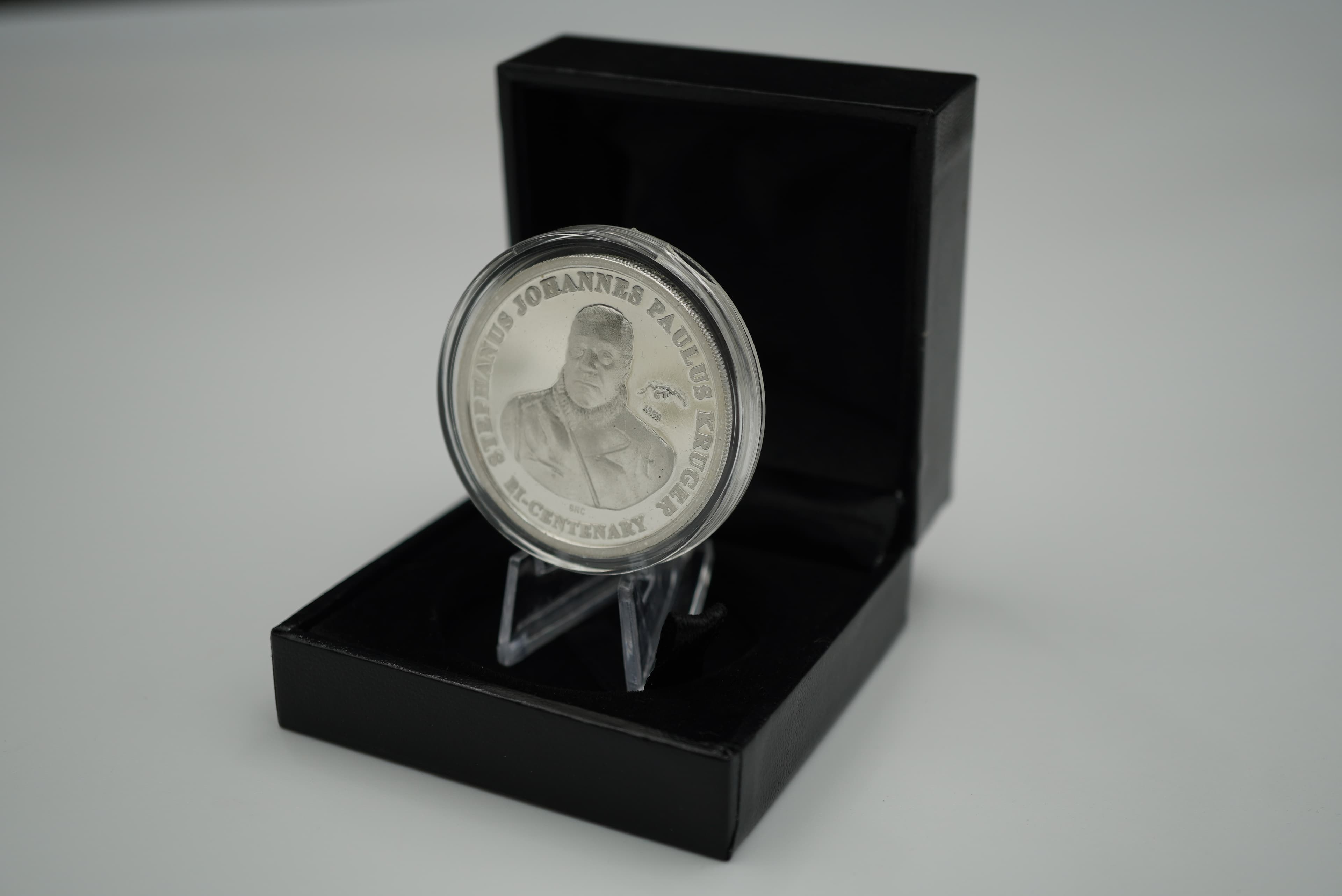 GRC Paul Kruger Bi-Centenary CT Privy Fine silver 1oz Medallion