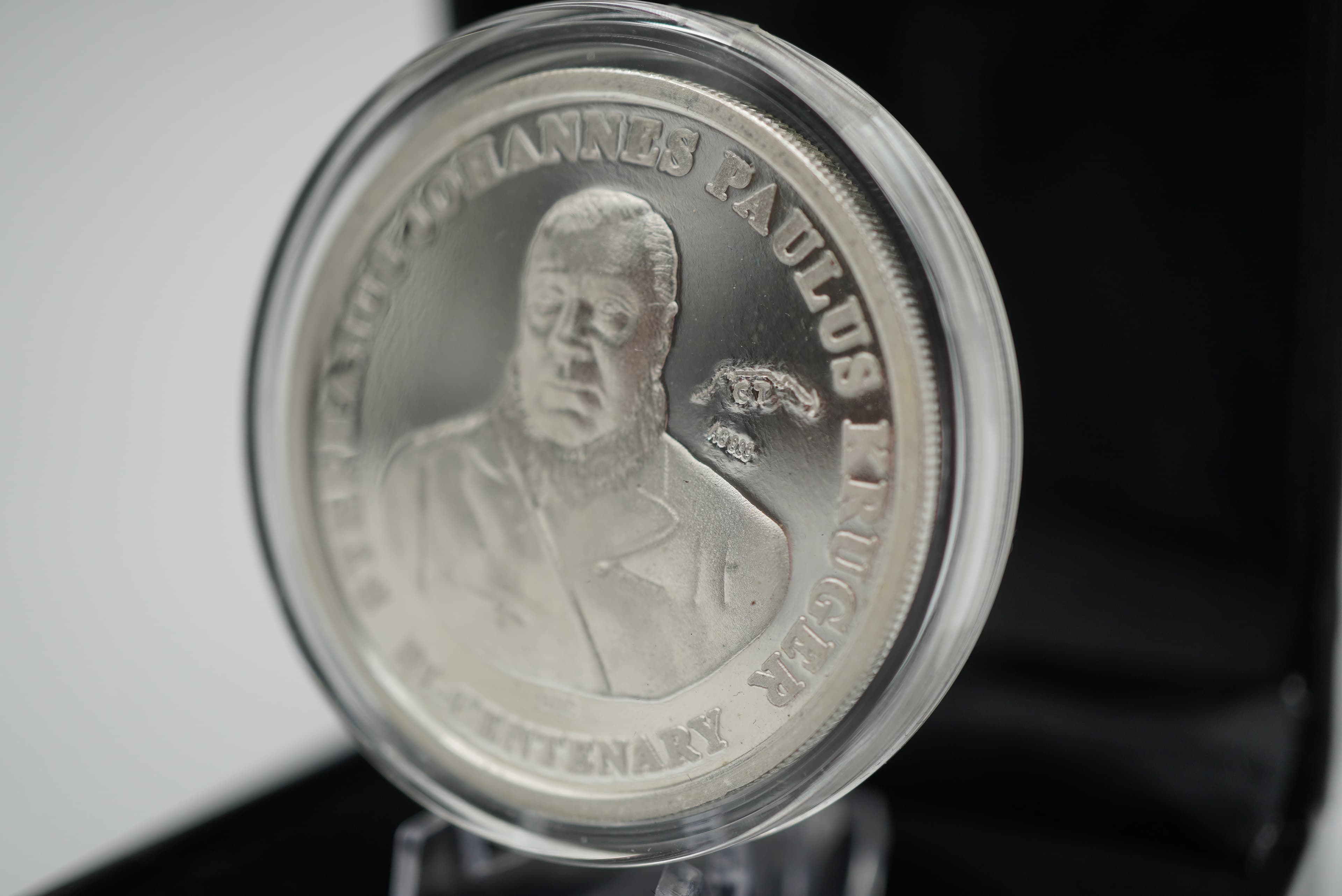 GRC Paul Kruger Bi-Centenary CT Privy Fine silver 1oz Medallion