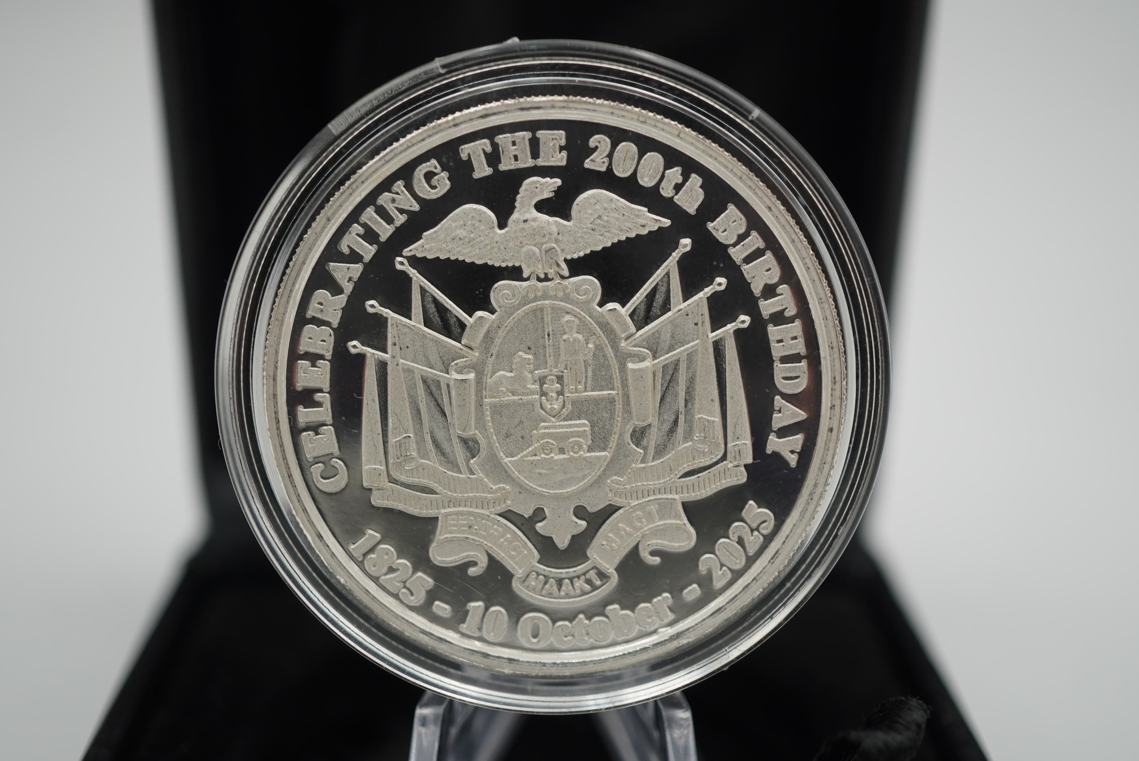 GRC Paul Kruger Bi-Centenary CT Privy Fine silver 1oz Medallion