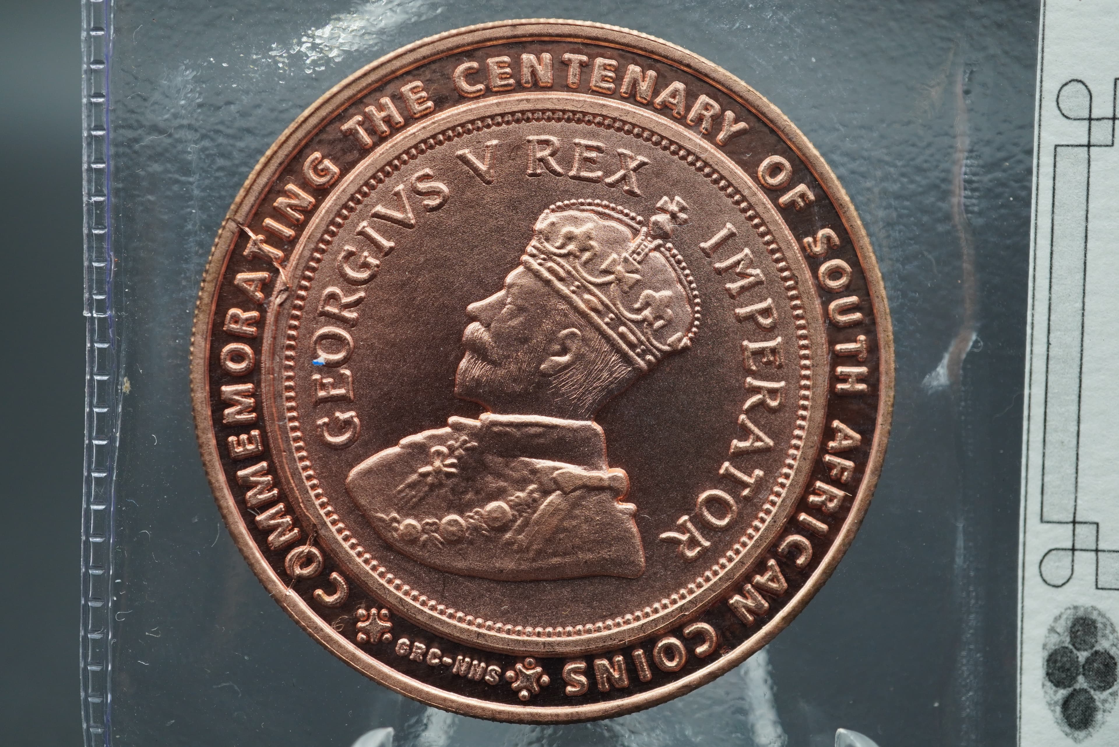 GRC centenary of SA Coins Copper 1oz Medallion