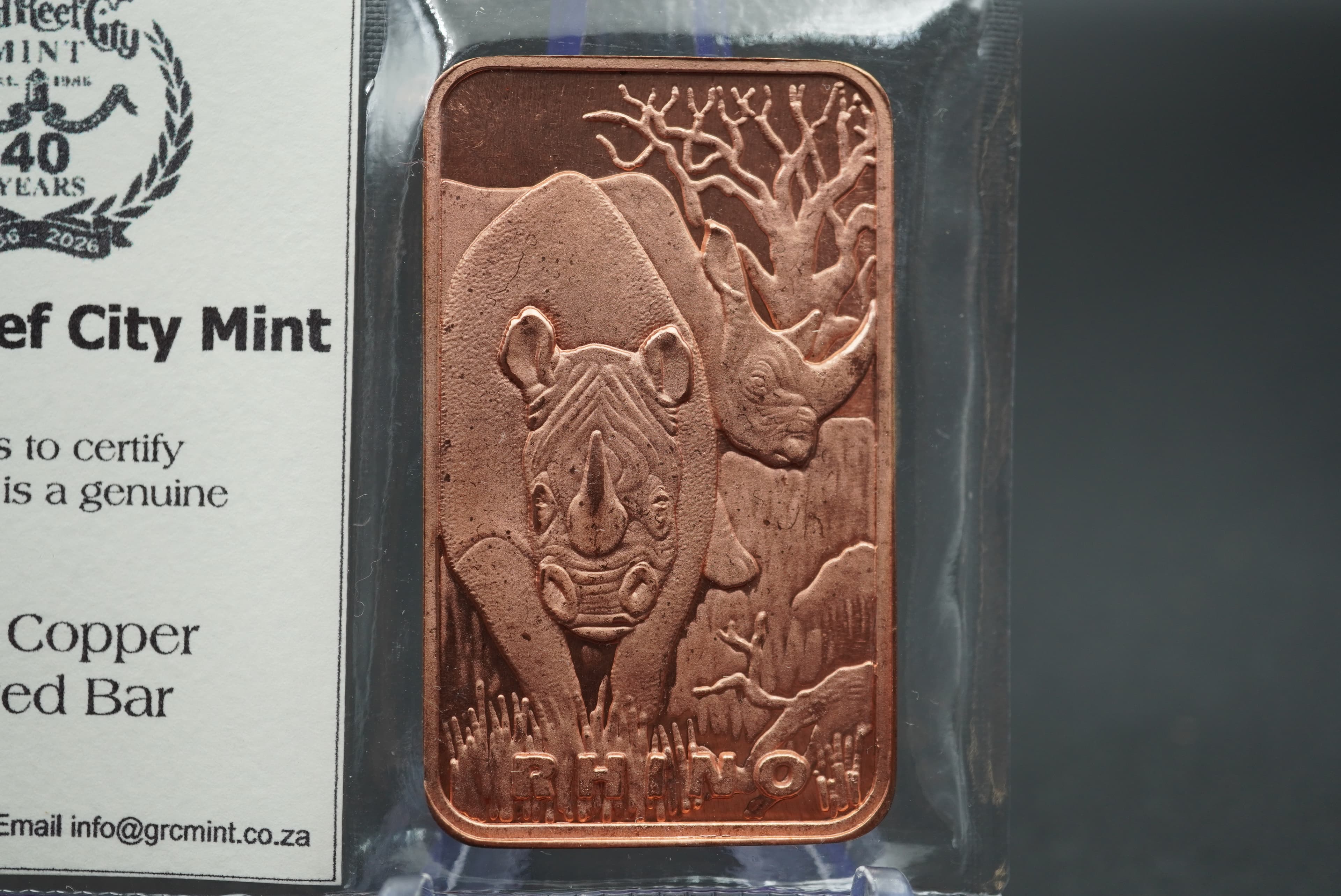 GRC Rhino Pure Copper Bar