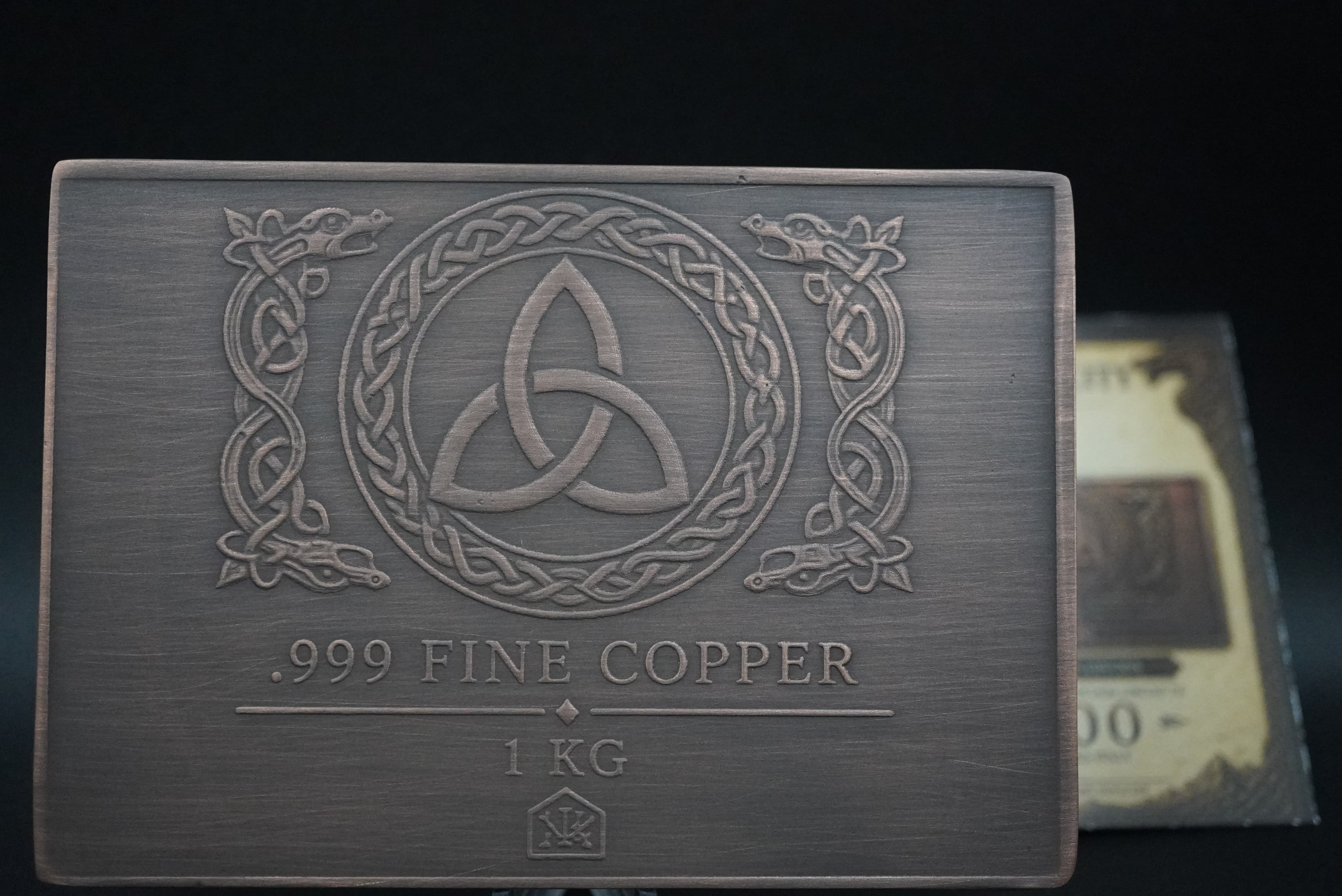 1 KG Viking Copper Bar Antiqued