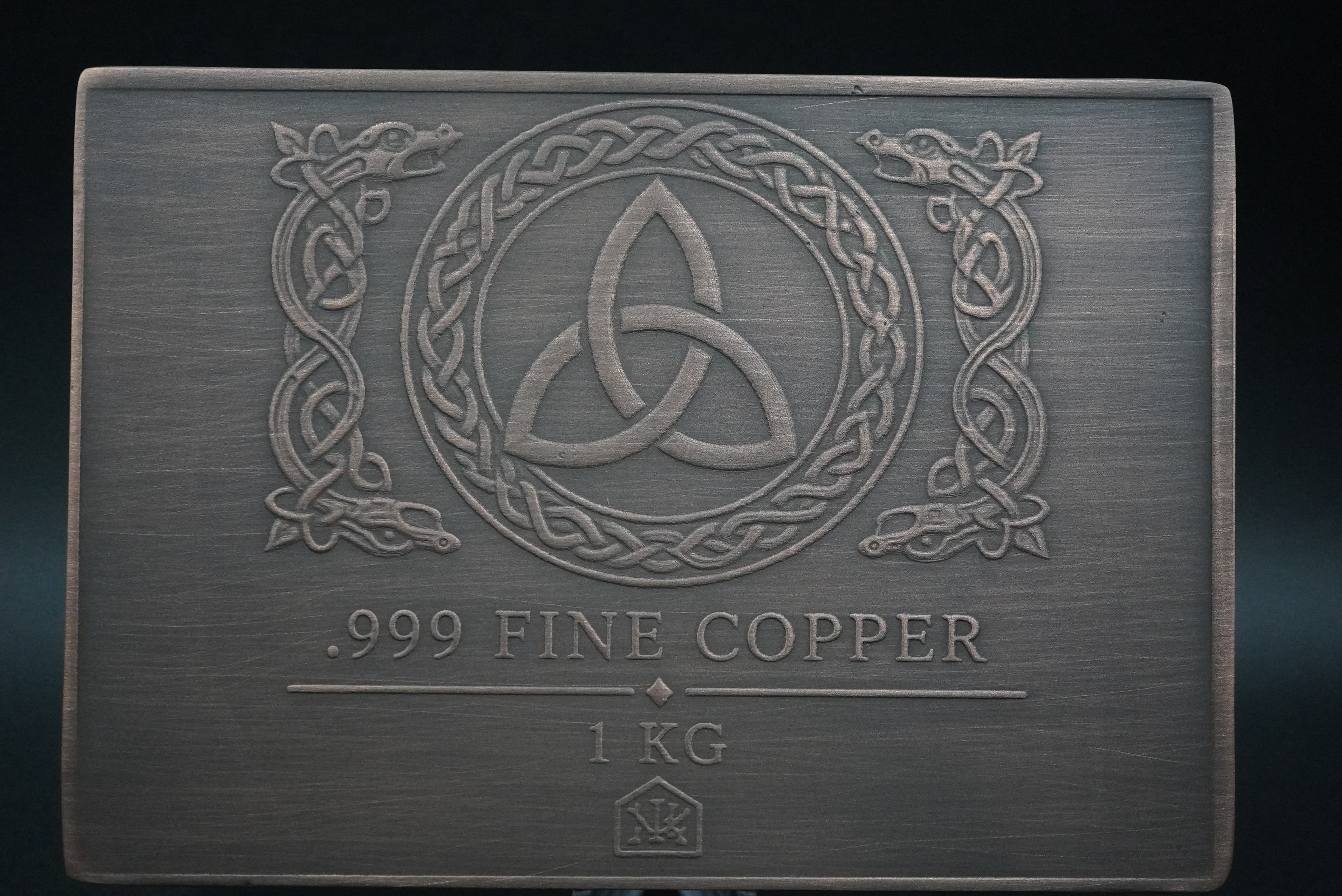 1 KG Viking Copper Bar Antiqued
