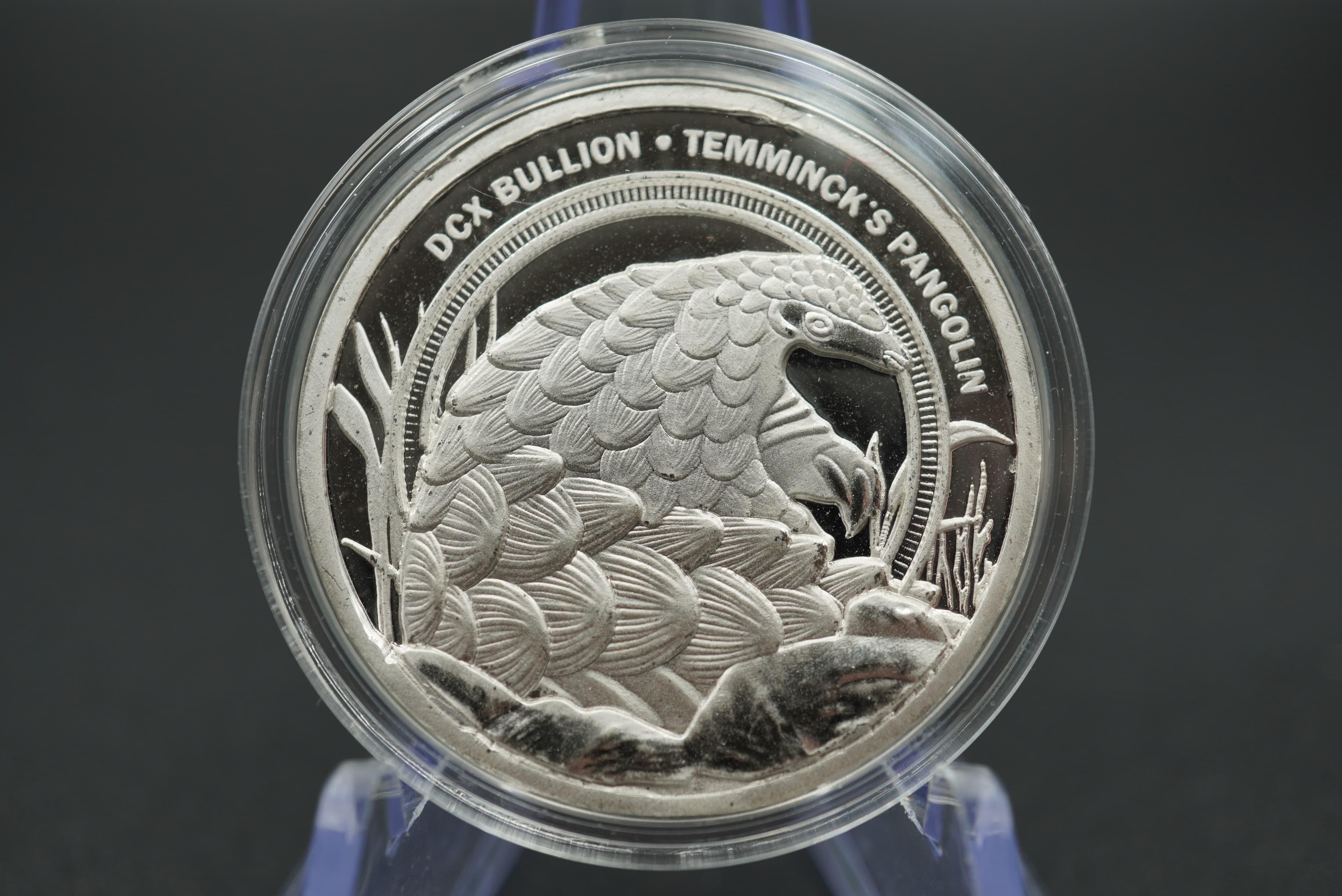 DCX Bullion Temminck's Pangolin silver 1oz coin