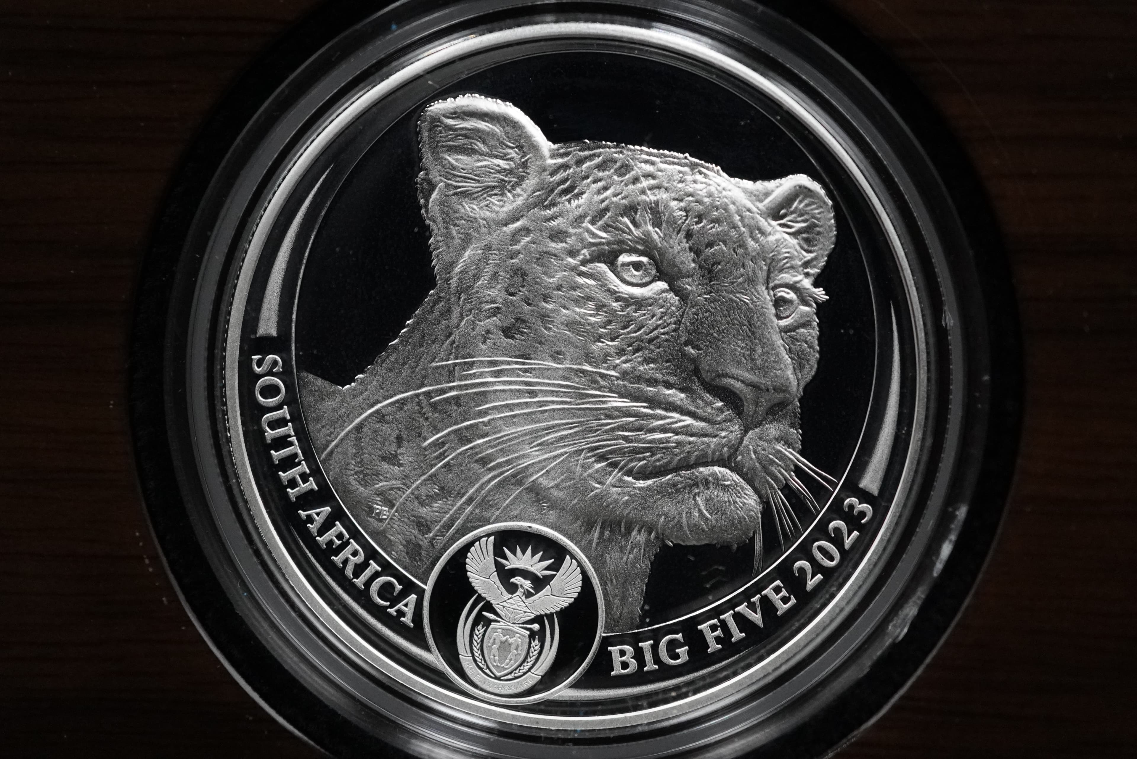 2023 S.Africa Fine Silver Combination Set- The Krugerrand and the African Big Five- Leopard Series II