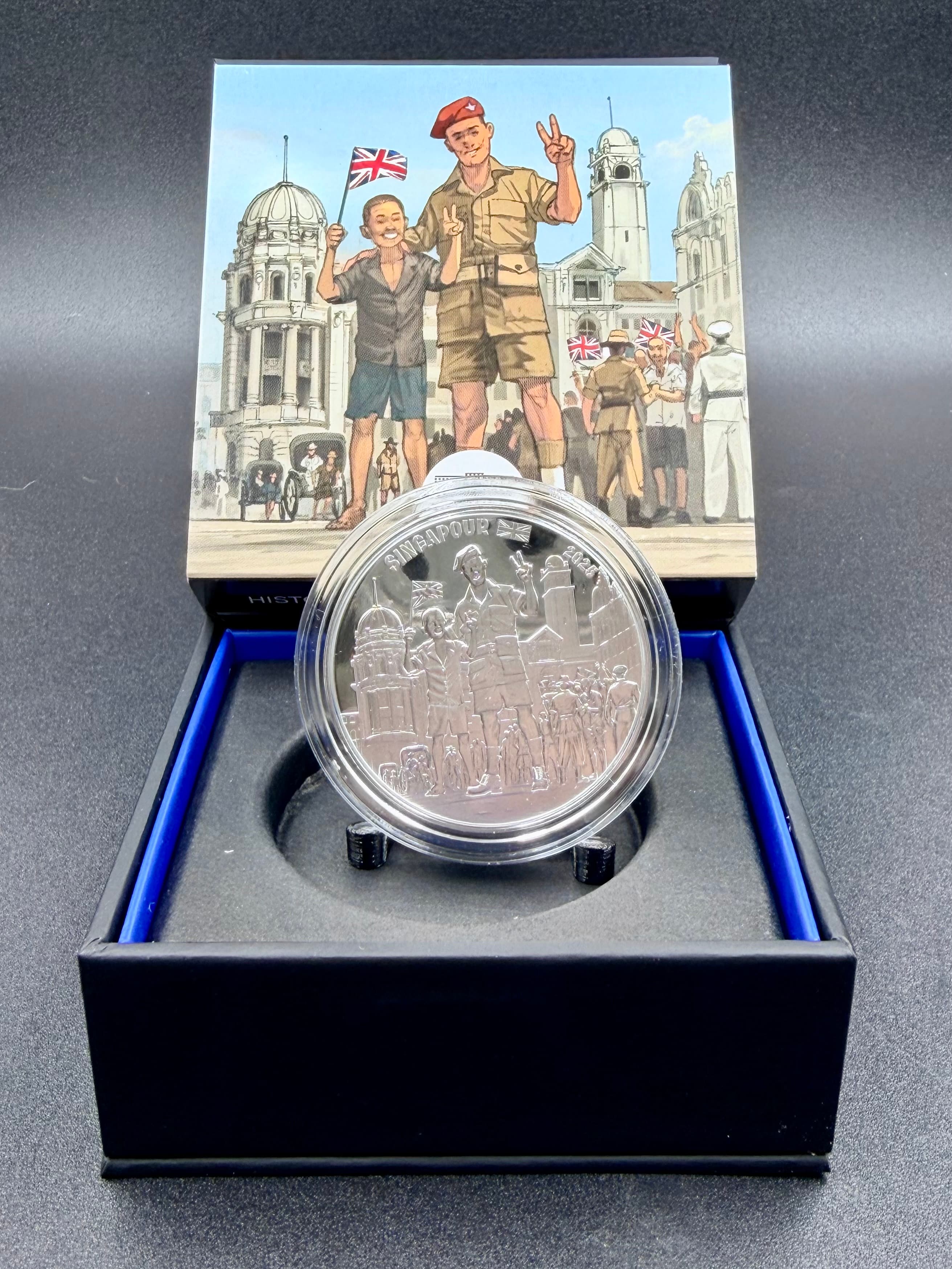 2025 France 10 Euro Silver Proof Coin – 80th Anniversary of VE Day | British Soldier