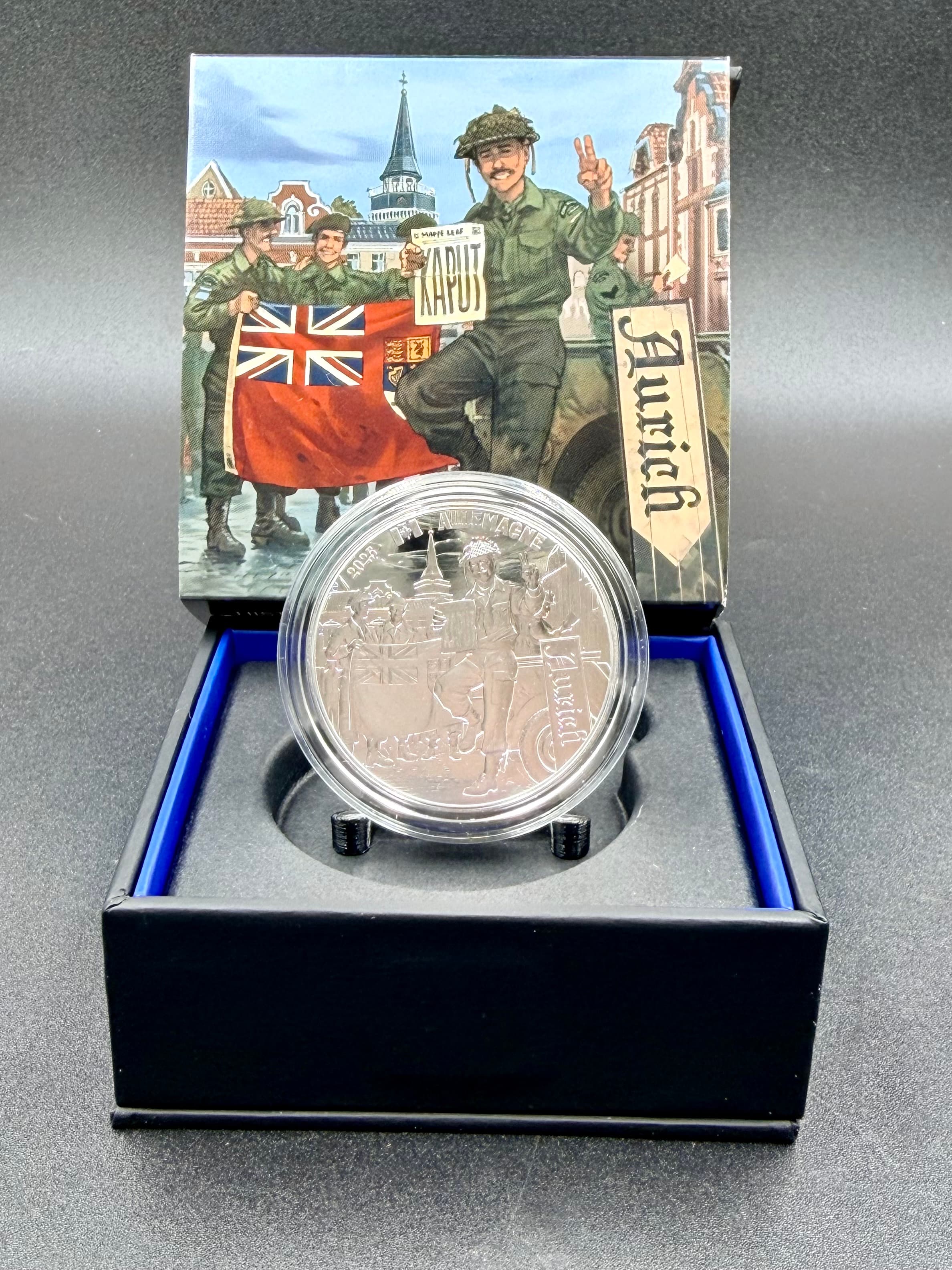2025 France €10 Silver Proof Coin – 80th Anniversary of VE Day | Canadian Soldier
