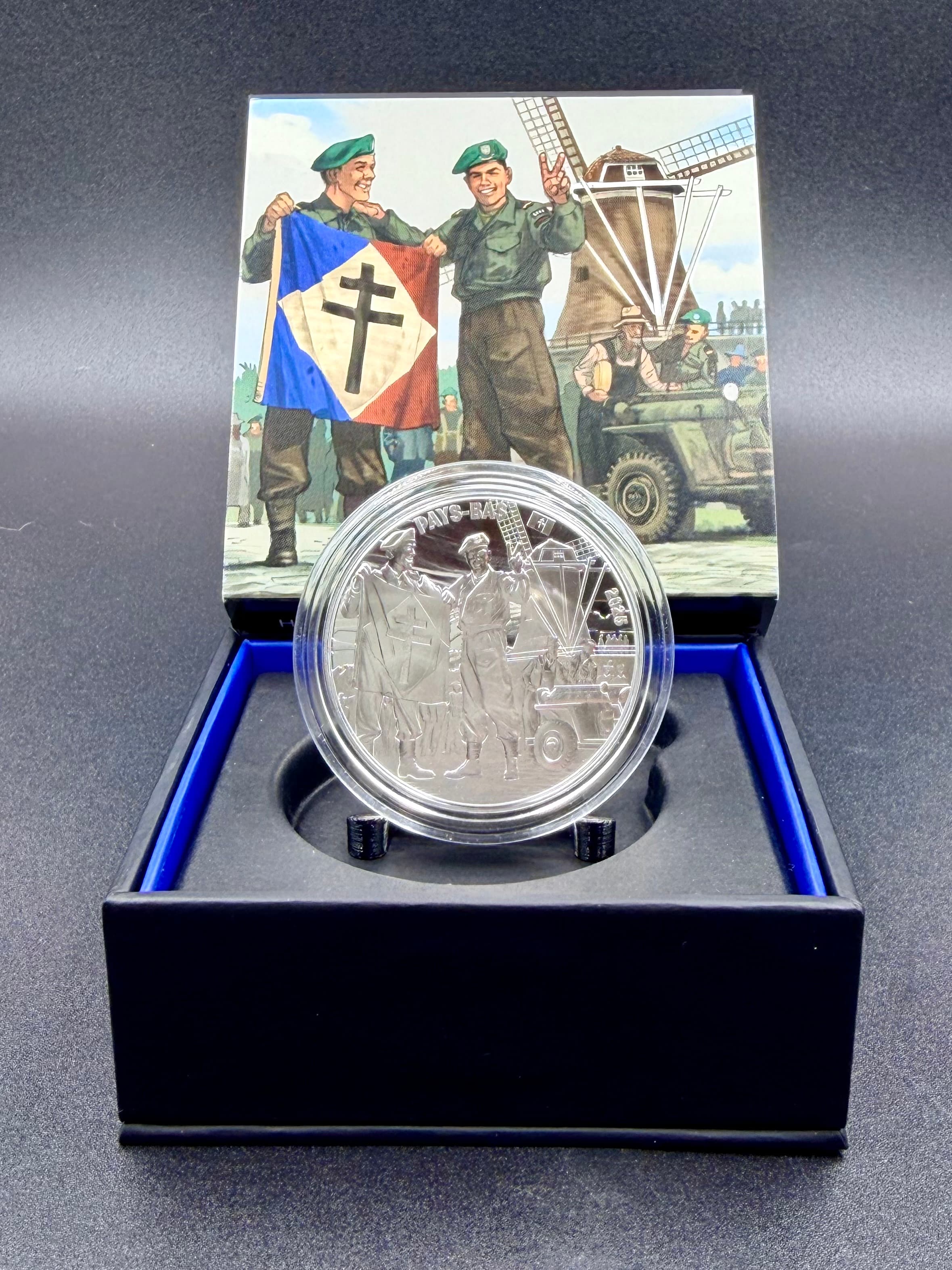 2025 France €10 Silver Proof Coin – 80th Anniversary of VE Day | French Soldier