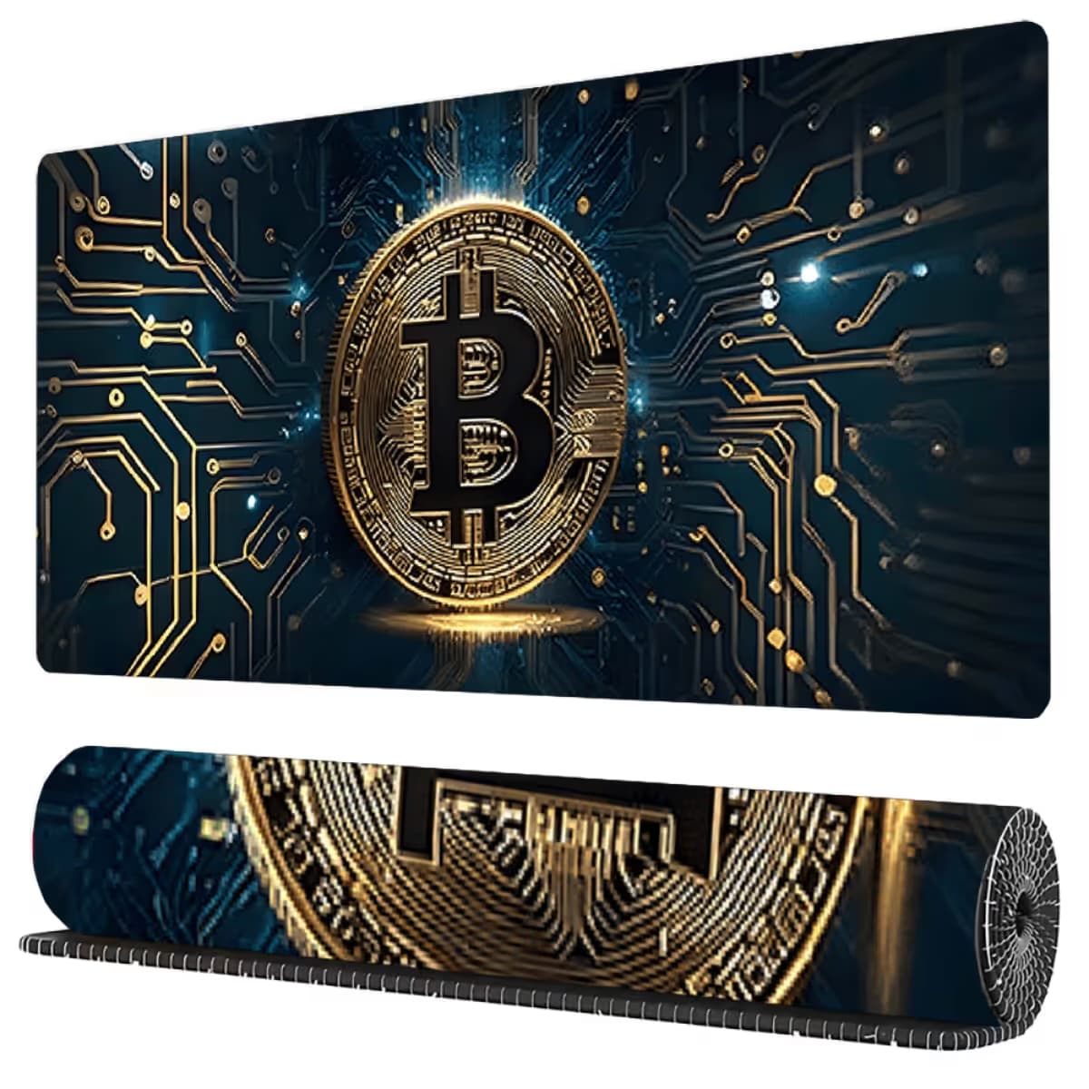 Blockchain Circuit XXL desk mat